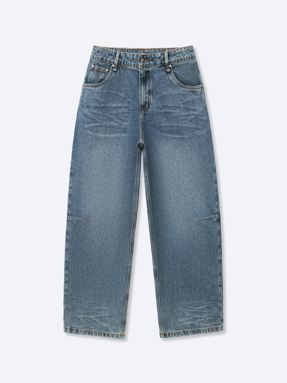 WRINKLE DENIM - VINTAGE WASHED BLUE