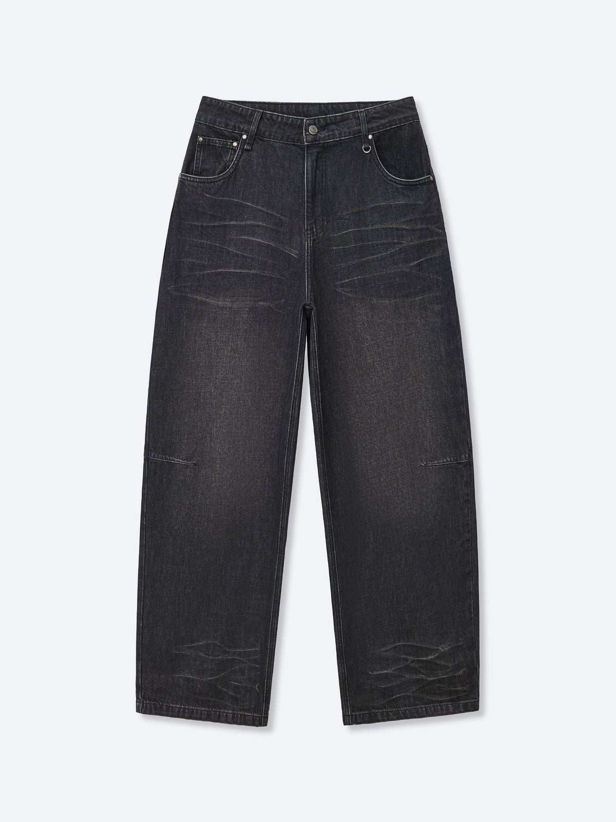WRINKLE DENIM - SULPHUR BLACK