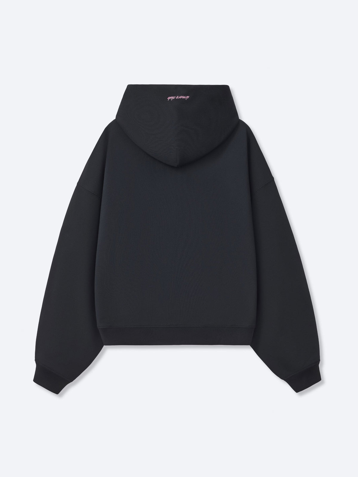 CURSIVE ZIP UP - BLACK