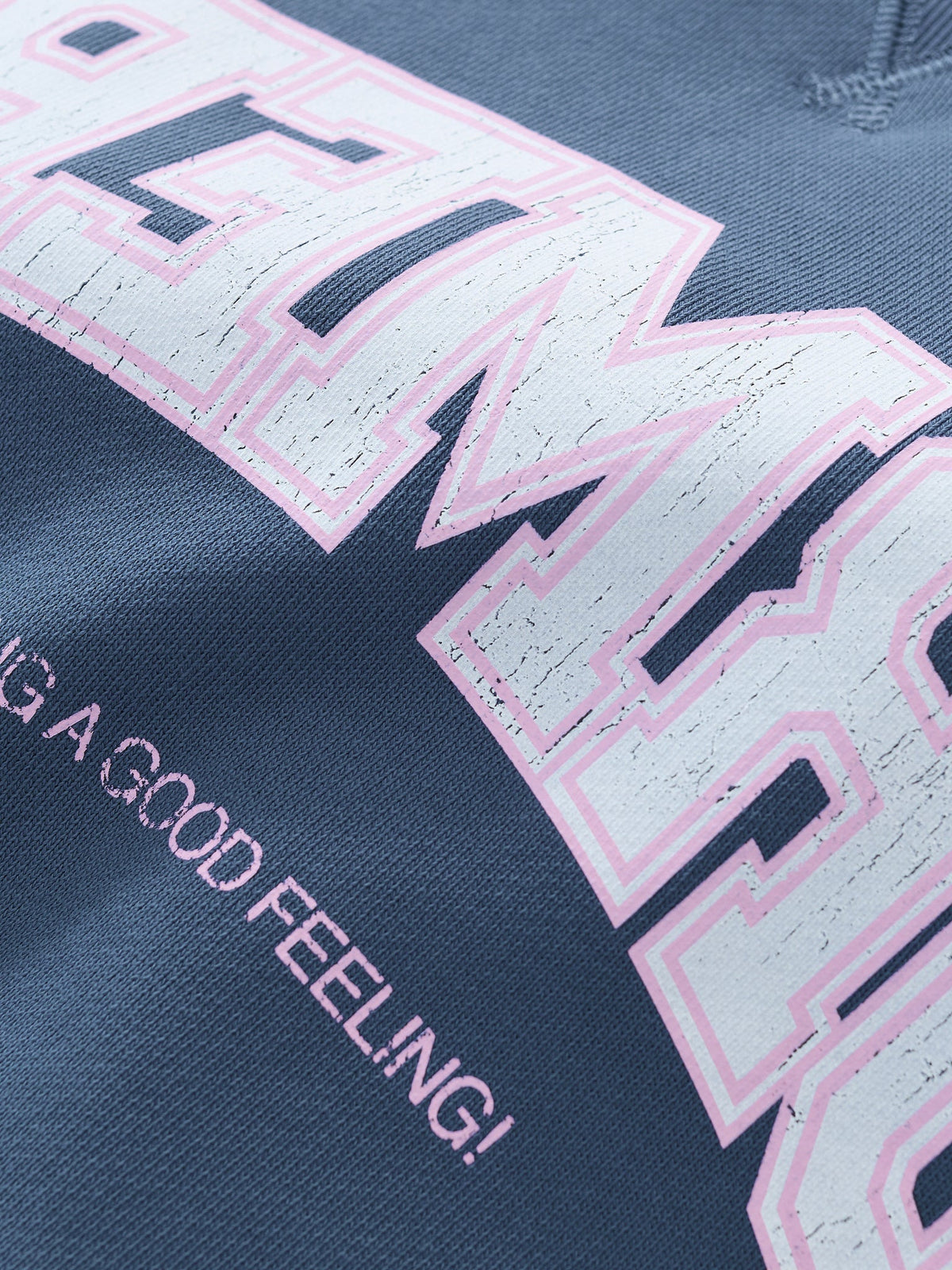 MIRRORED DRMERS CREWNECK - DUSTY NAVY