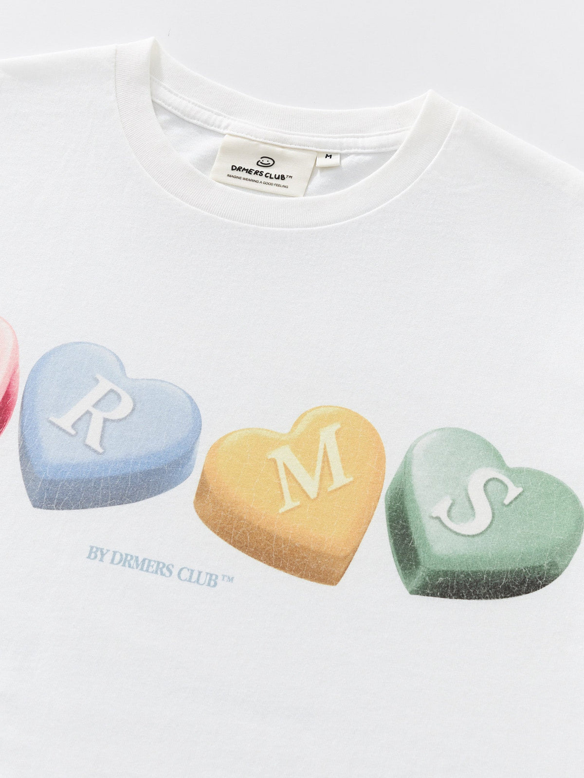 CANDY HEARTS TEE - WHITE