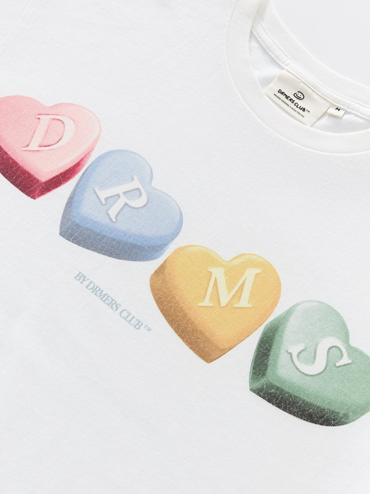 CANDY HEARTS TEE - WHITE