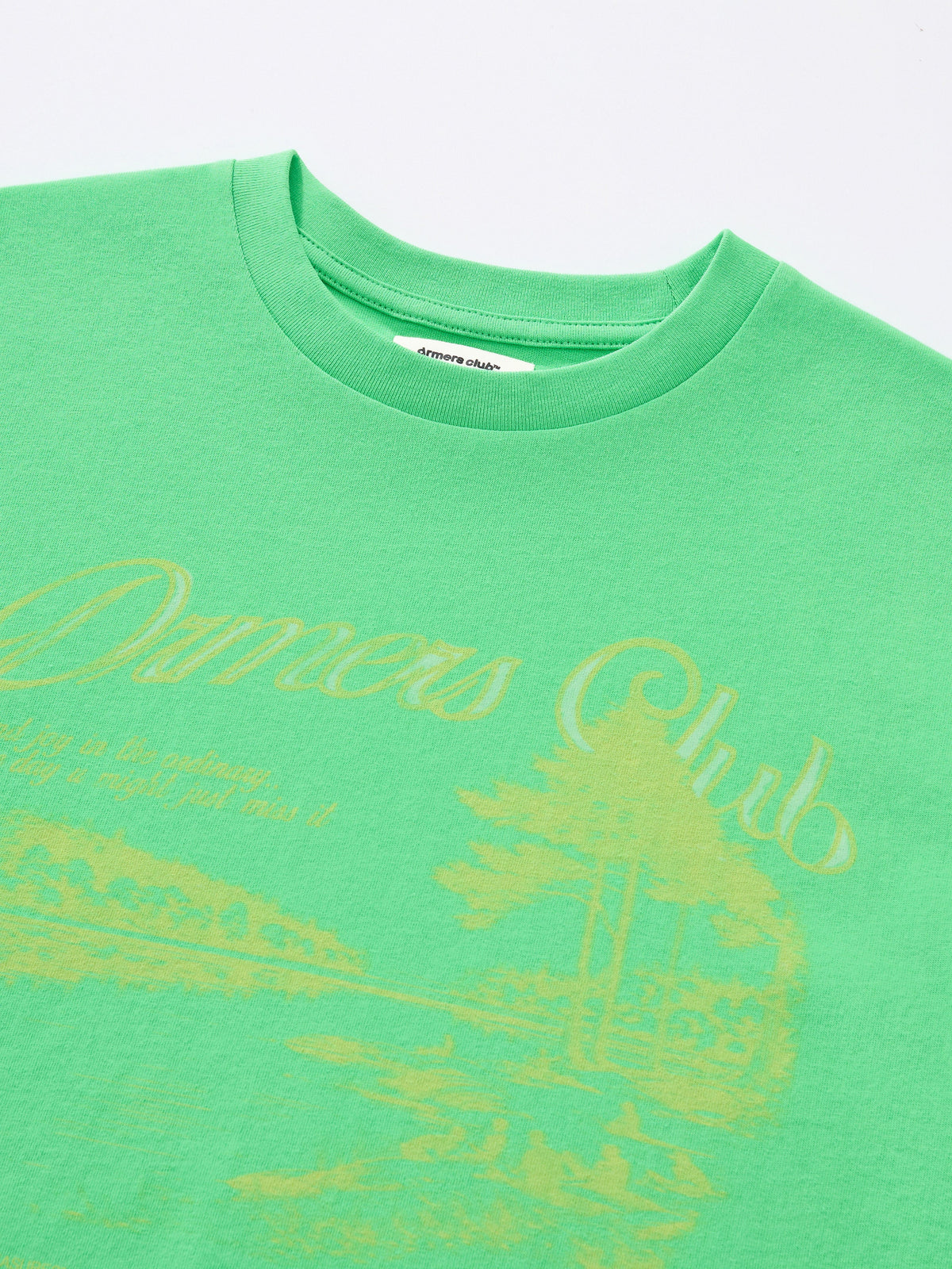 SIMPLE PLEASURES TEE - LIME GREEN