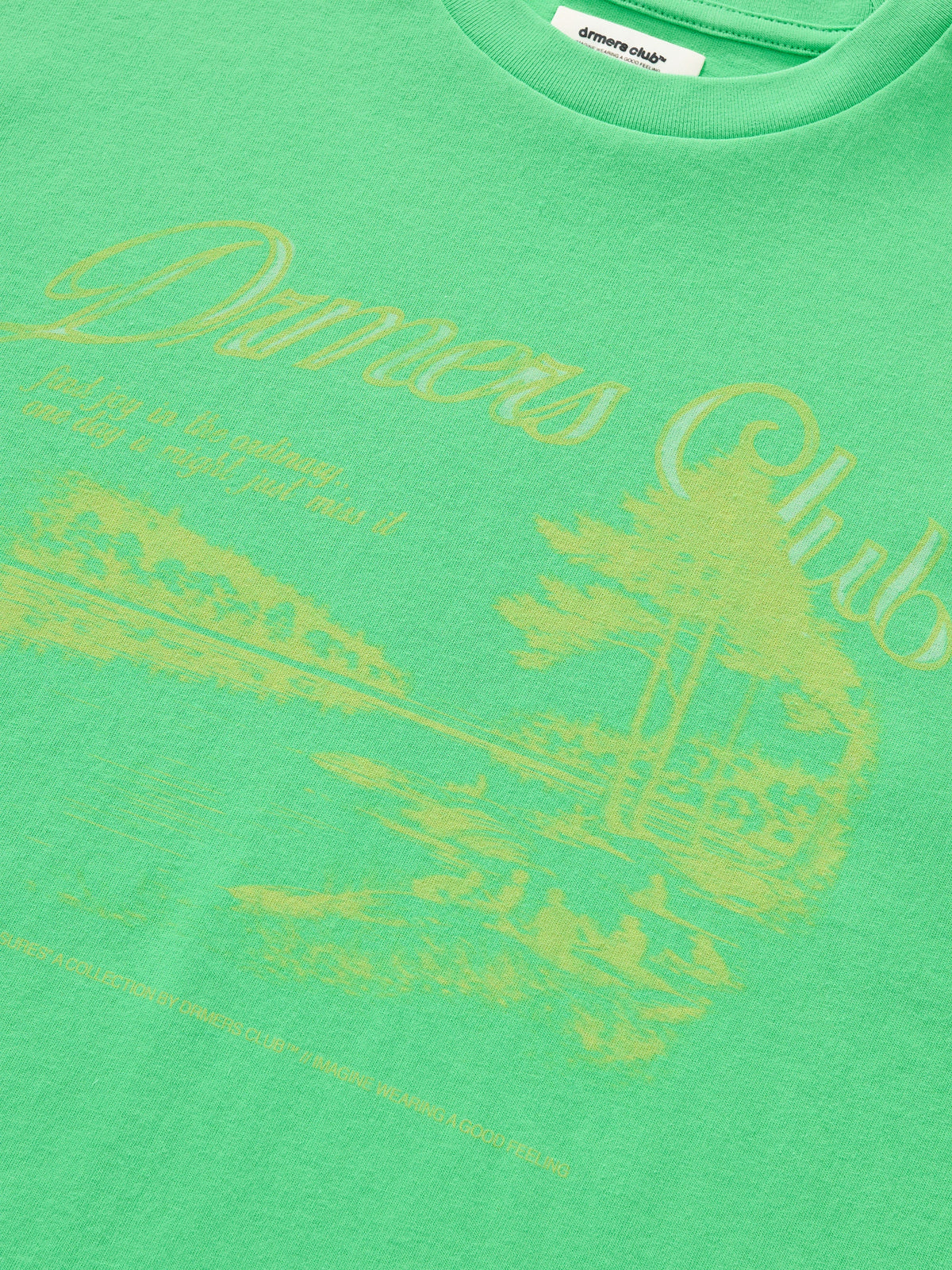 SIMPLE PLEASURES TEE - LIME GREEN
