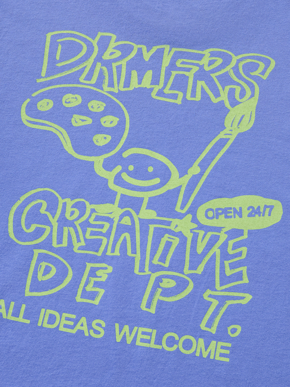 CREATIVE DEPT DOODLE TEE - PERIWINKLE
