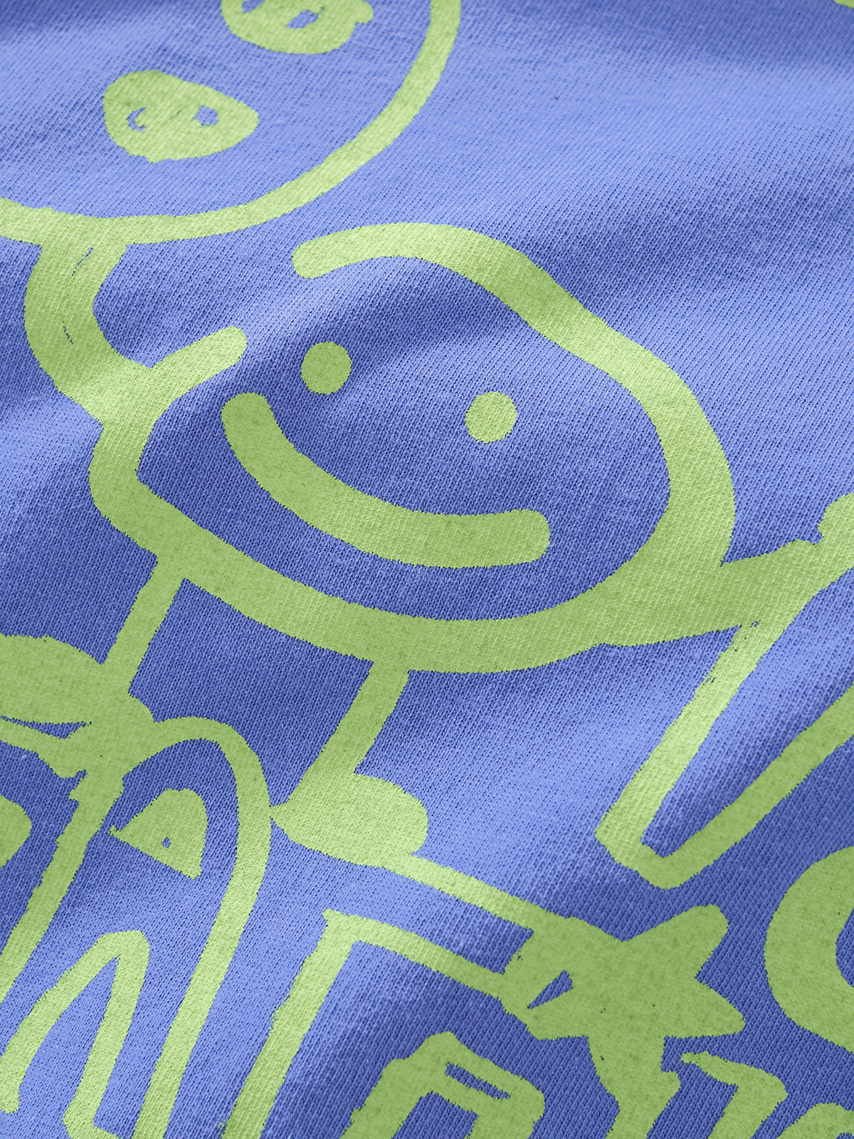 CREATIVE DEPT DOODLE TEE - PERIWINKLE