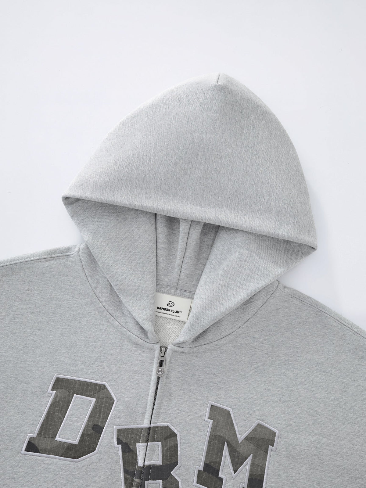 DRM ZIP UP - DARK HEATHER GREY