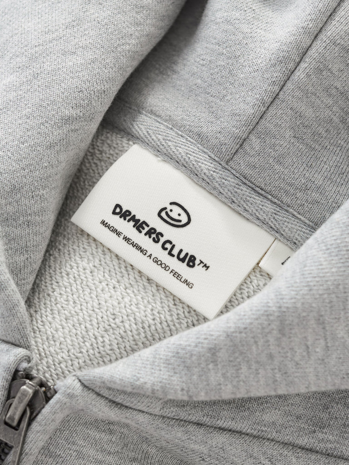 DRM ZIP UP - DARK HEATHER GREY