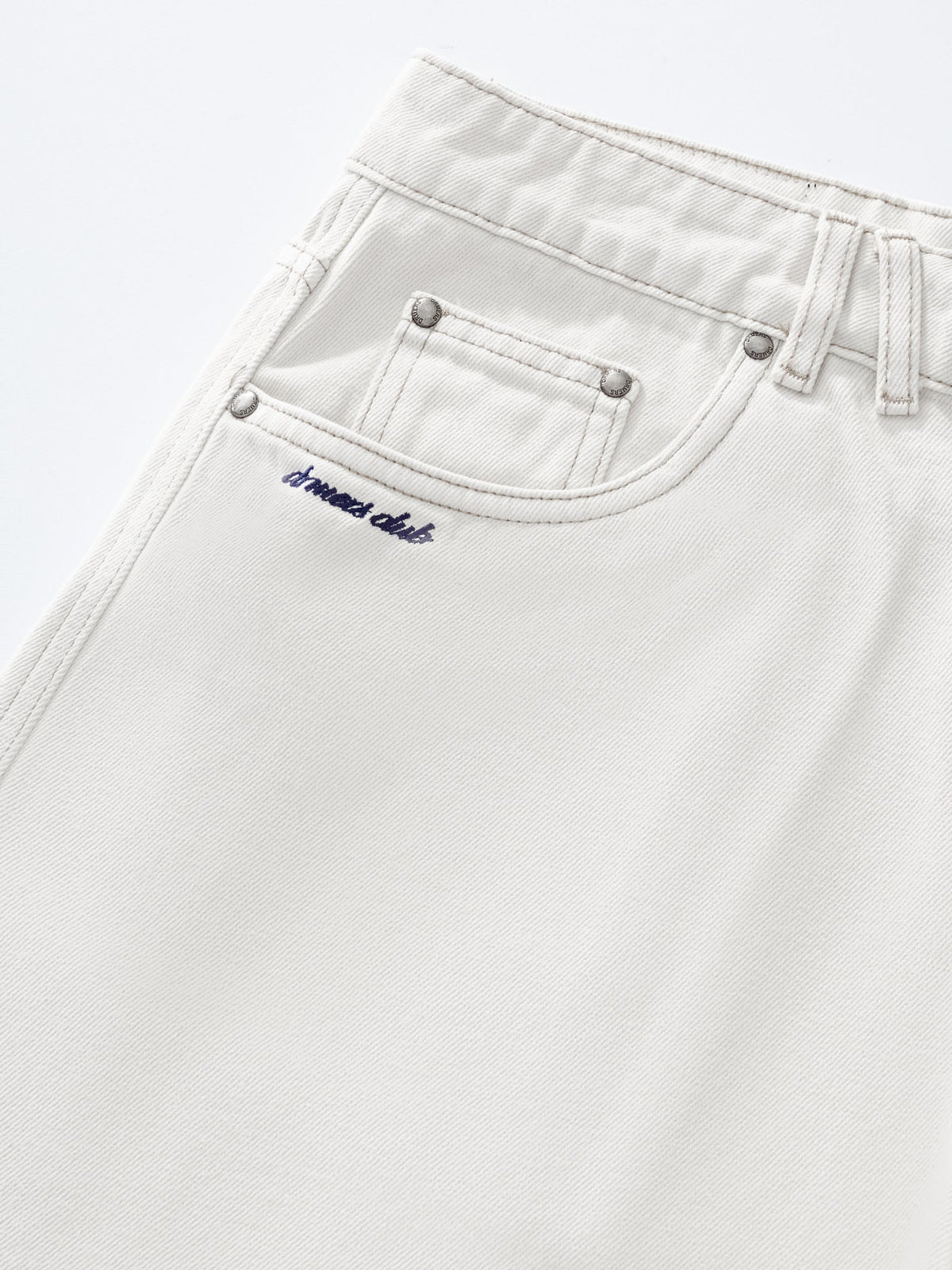 PLAID POCKET JORTS - OFF-WHITE