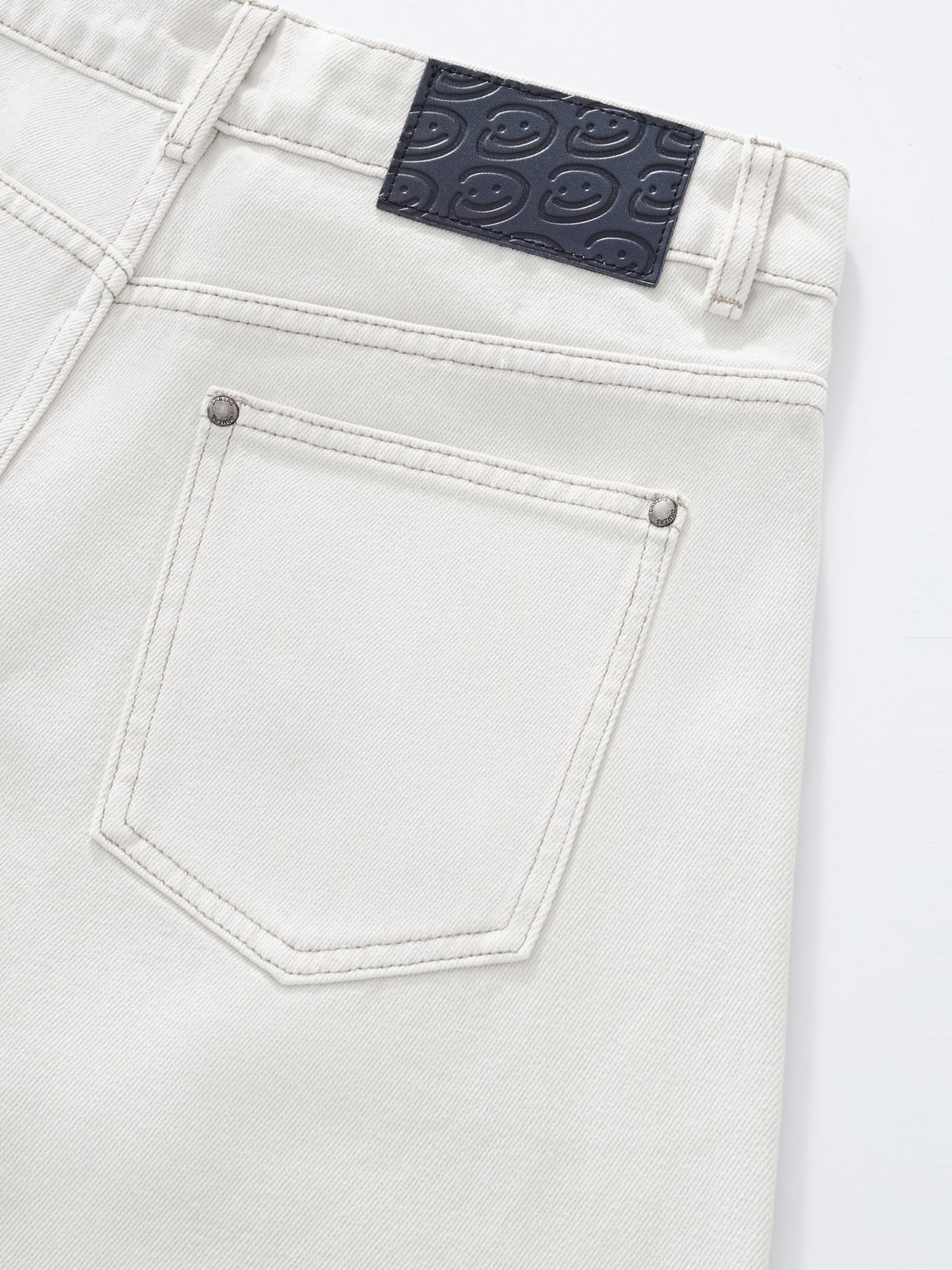 PLAID POCKET JORTS - OFF-WHITE