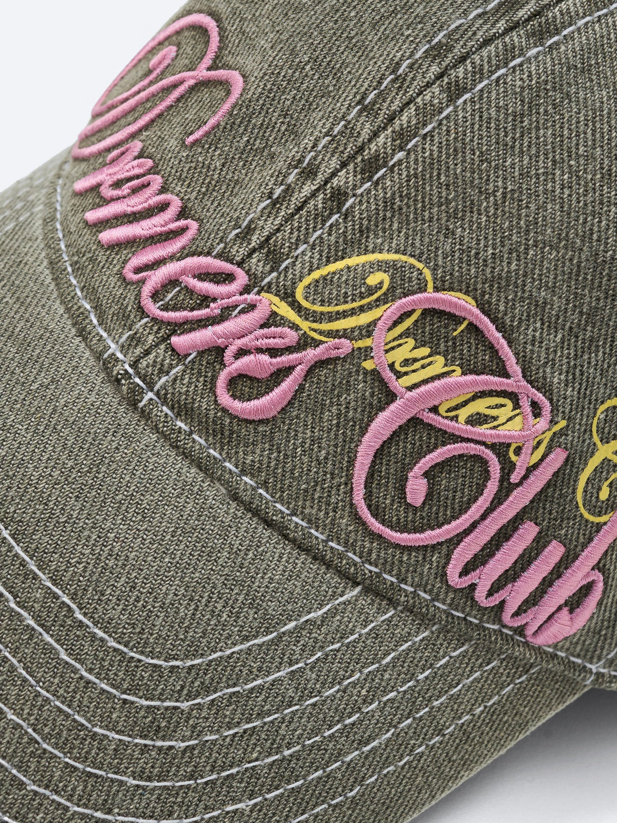 SCRIPT TEXT HAT - VINTAGE GREEN