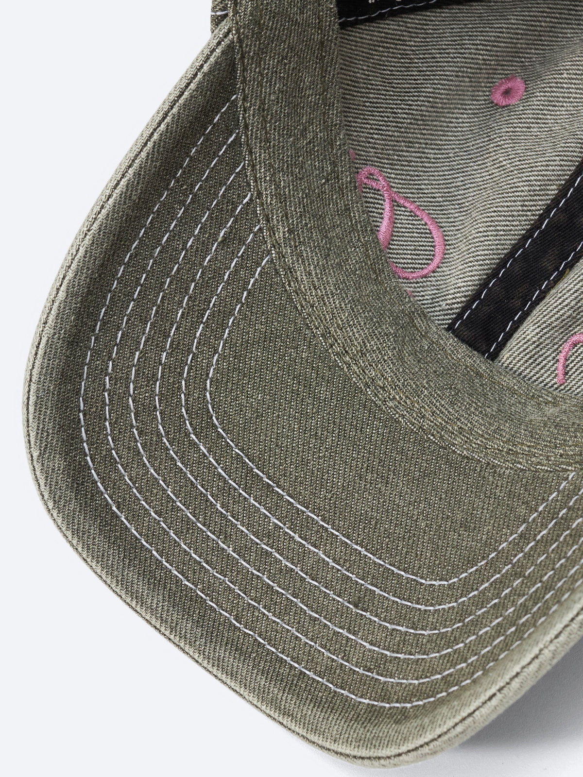 SCRIPT TEXT HAT - VINTAGE GREEN