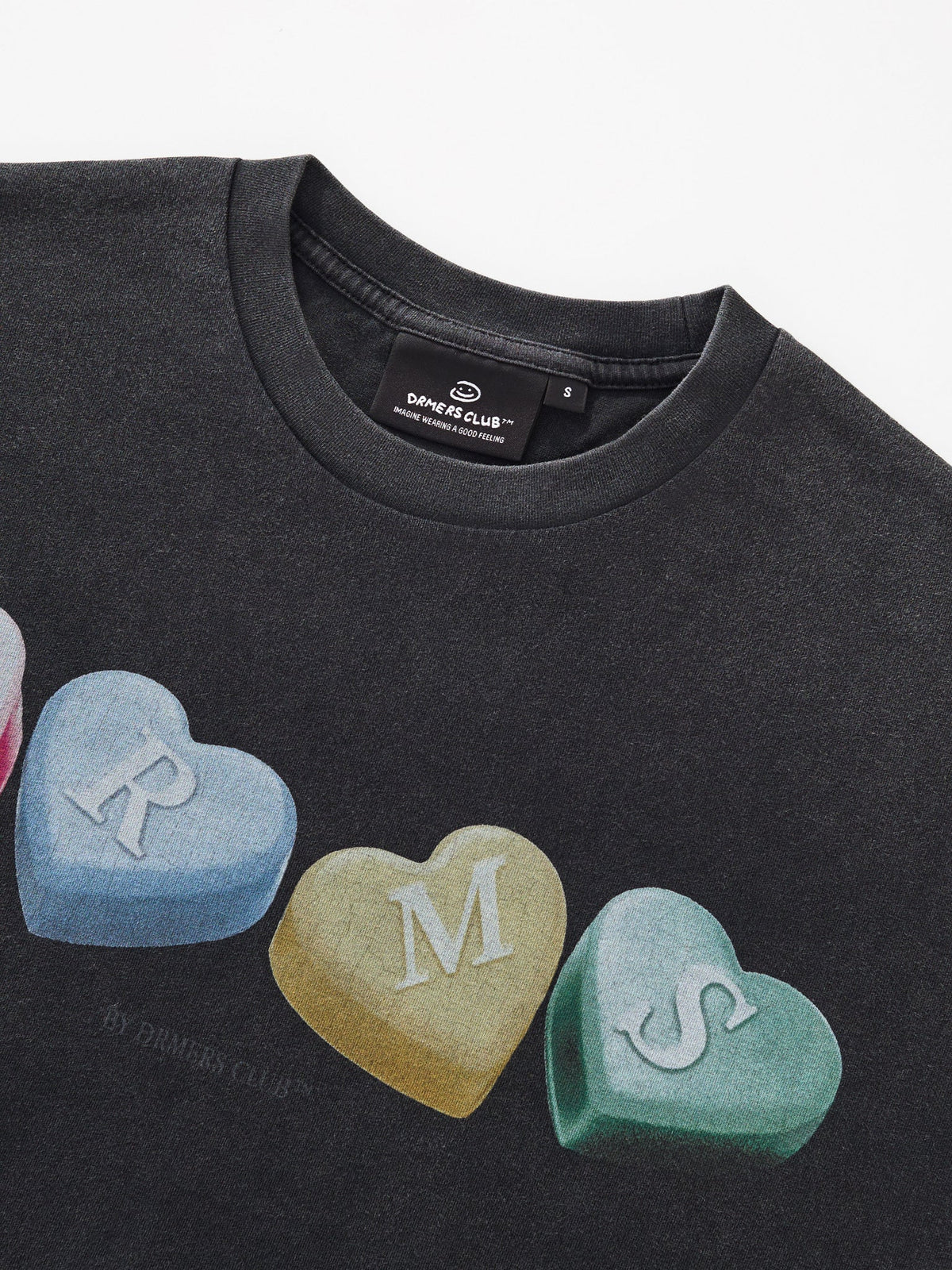 CANDY HEARTS TEE - BLACK