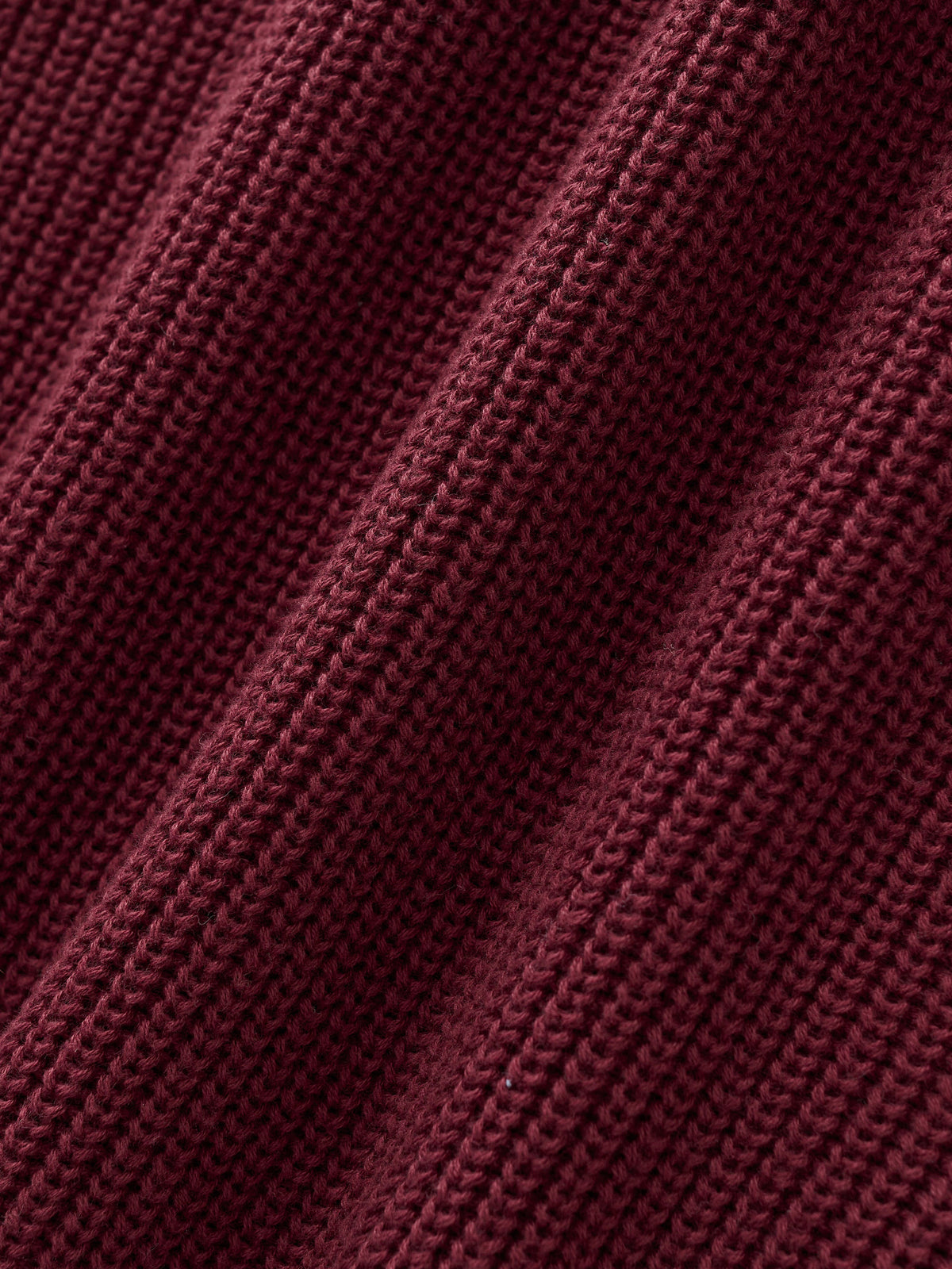 SMILEY KNITTED ZIP - FADED MAROON
