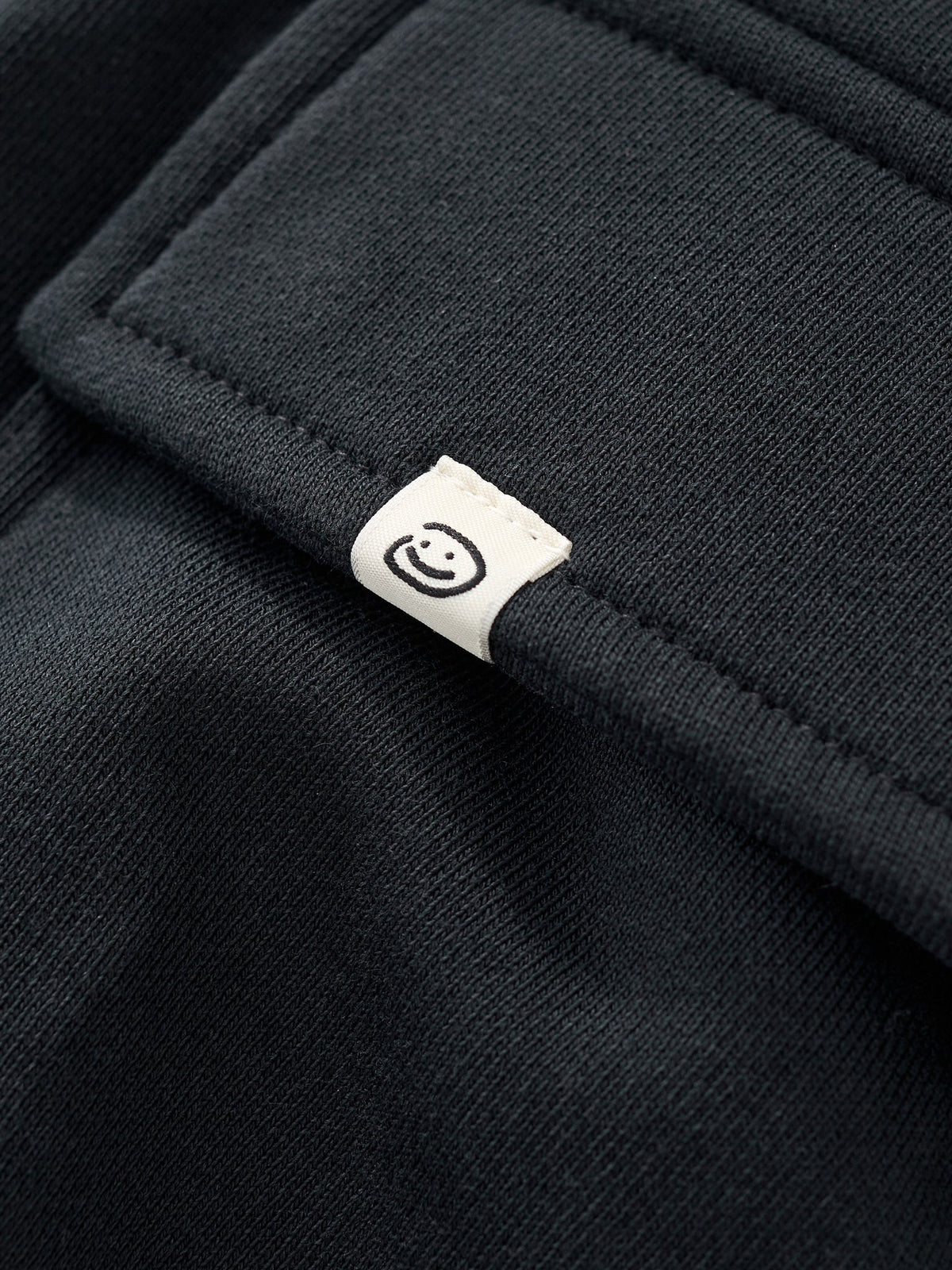 CARGO SWEAT SHORTS - BLACK
