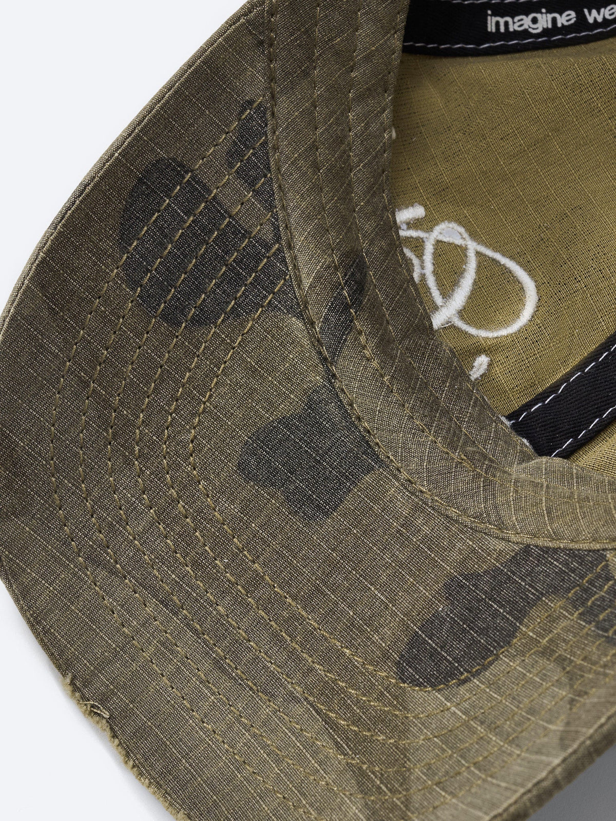 SCRIPT TEXT HAT - CAMO
