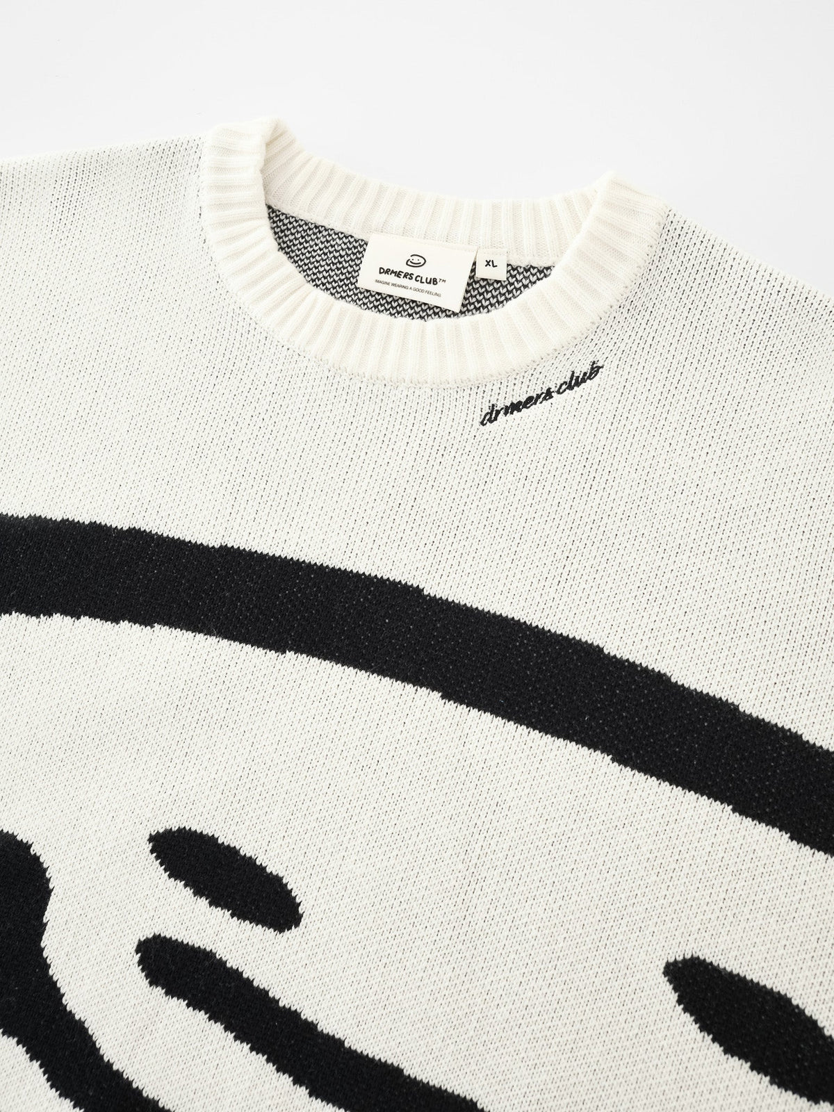 TRIPLE SMILEY KNIT - CREAM