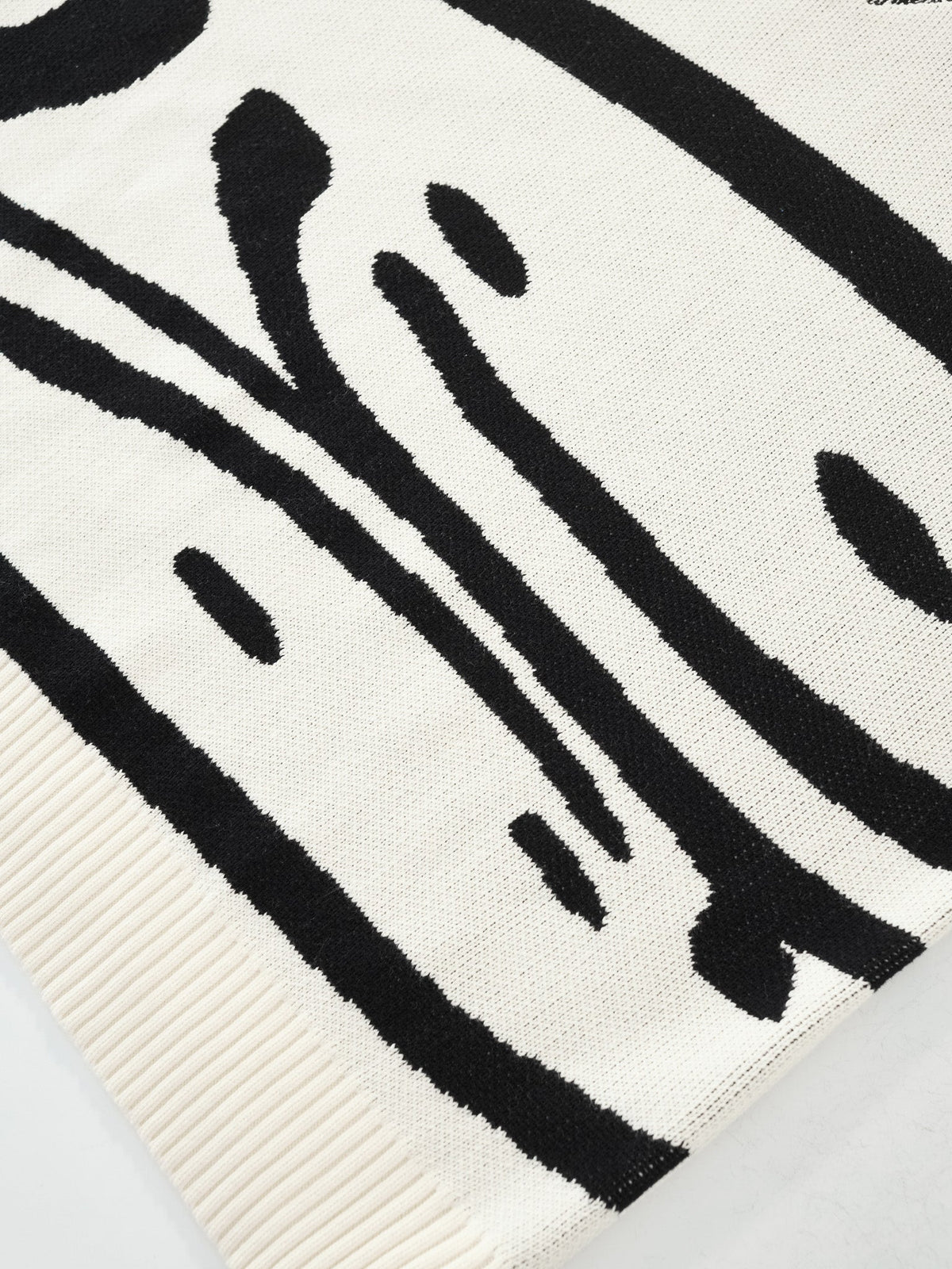 TRIPLE SMILEY KNIT - CREAM