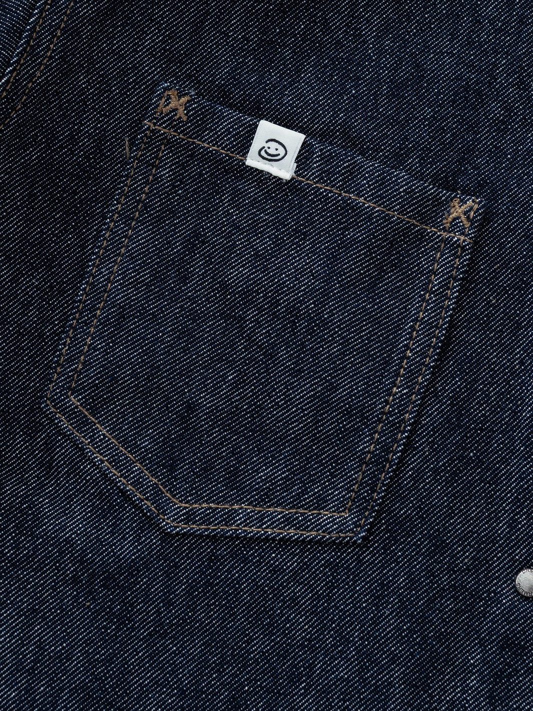 FALLING POCKETS DENIM JACKET - BLUE RAW DENIM