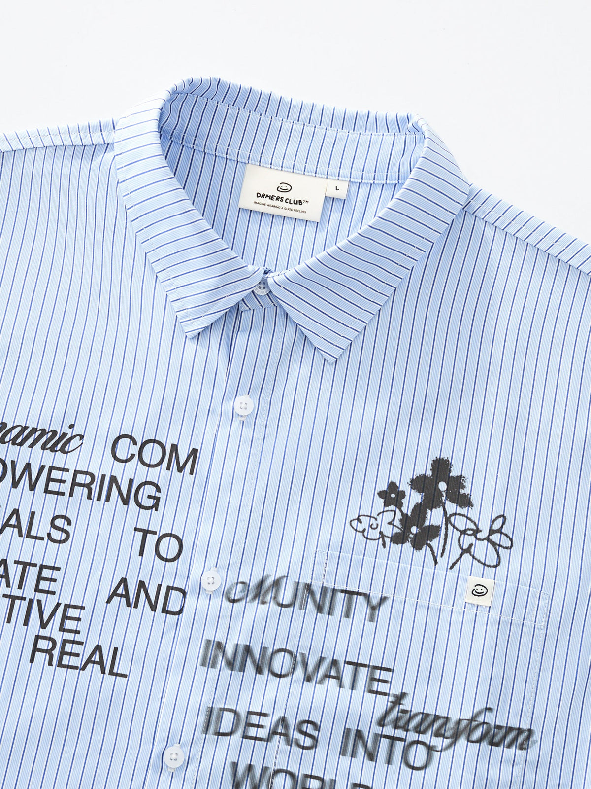 THE BOUQUET BUTTON UP - BLUE