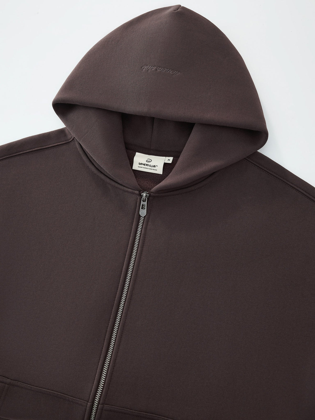 SIGNATURE BASIC ZIP UP - COFFEE BROWN