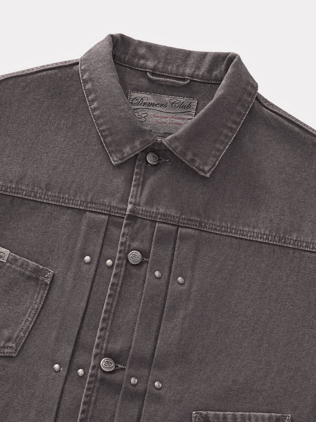 FALLING POCKETS DENIM JACKET - UMBER BROWN