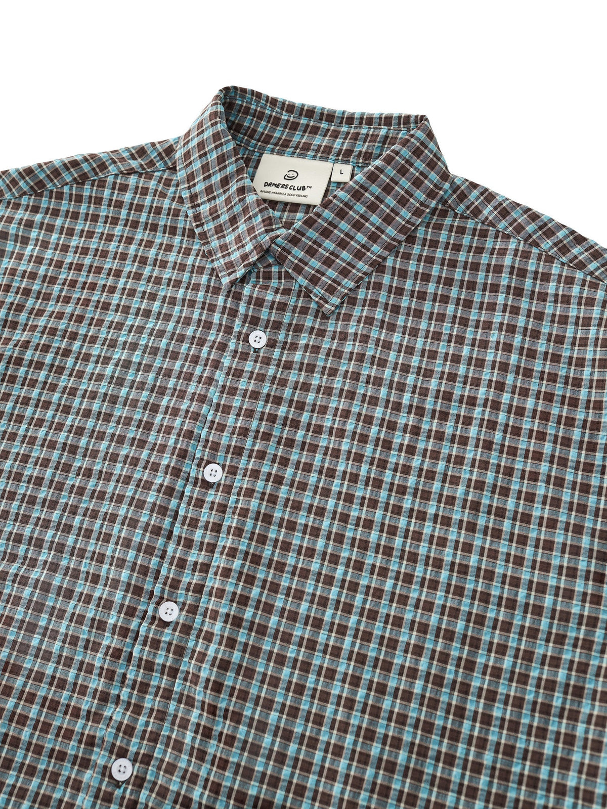 OTW SHORT SLEEVE PLAID - BLUE
