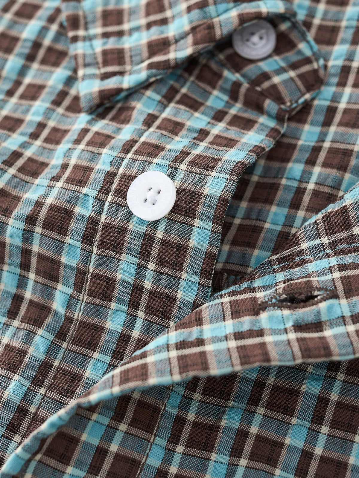 OTW SHORT SLEEVE PLAID - BLUE
