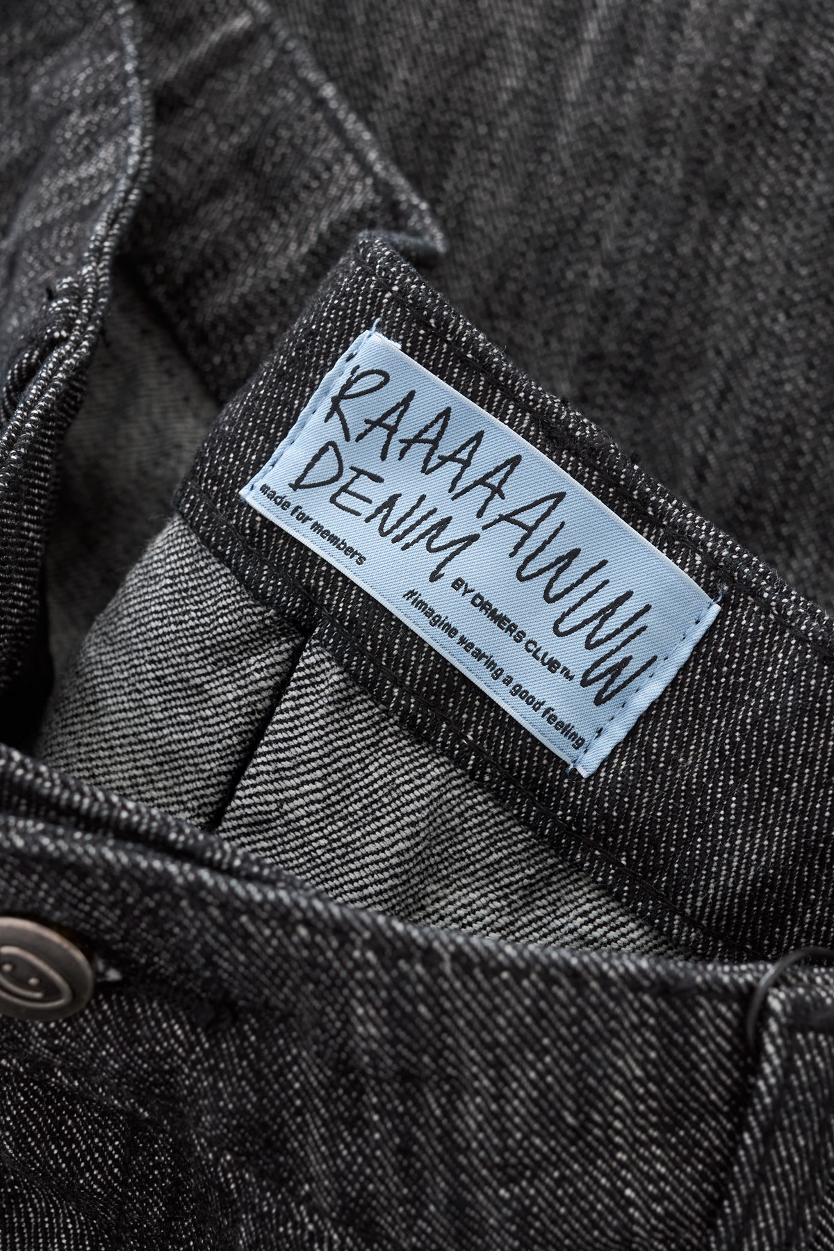 DRIFT RAW DENIM JEANS - BLACK