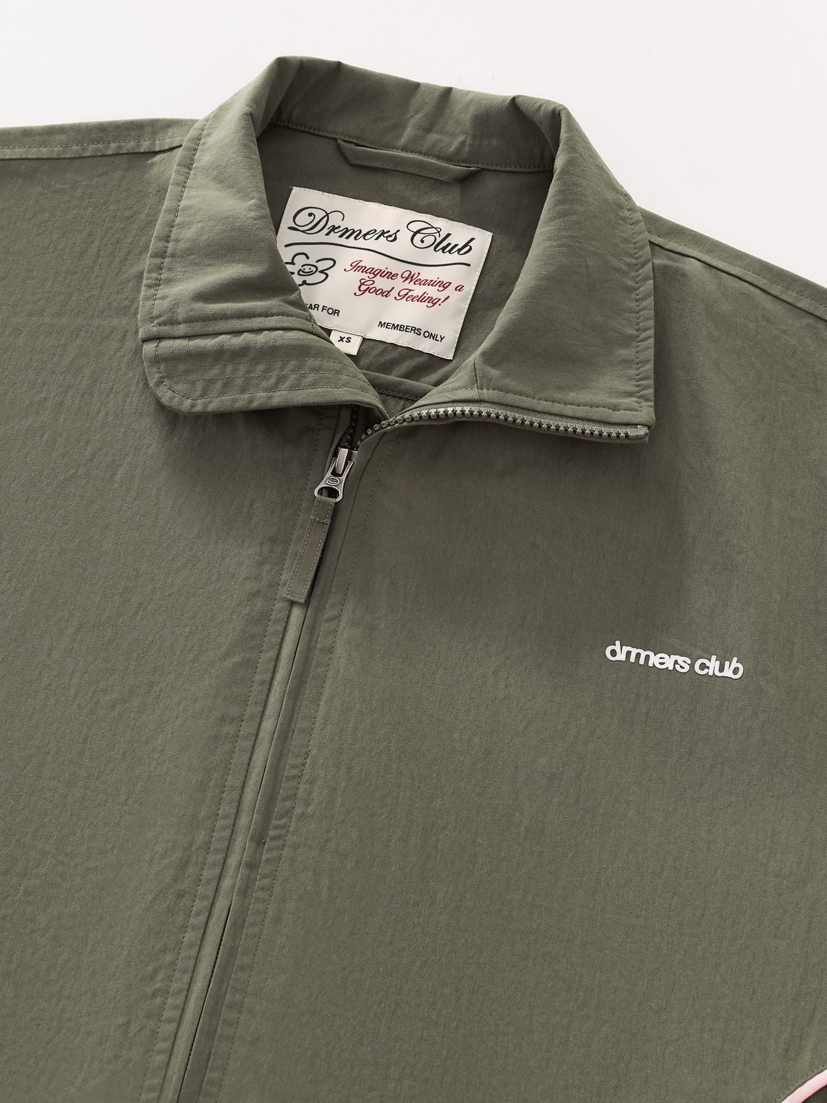 WAVY TRACK JACKET - OLIVE GREEN
