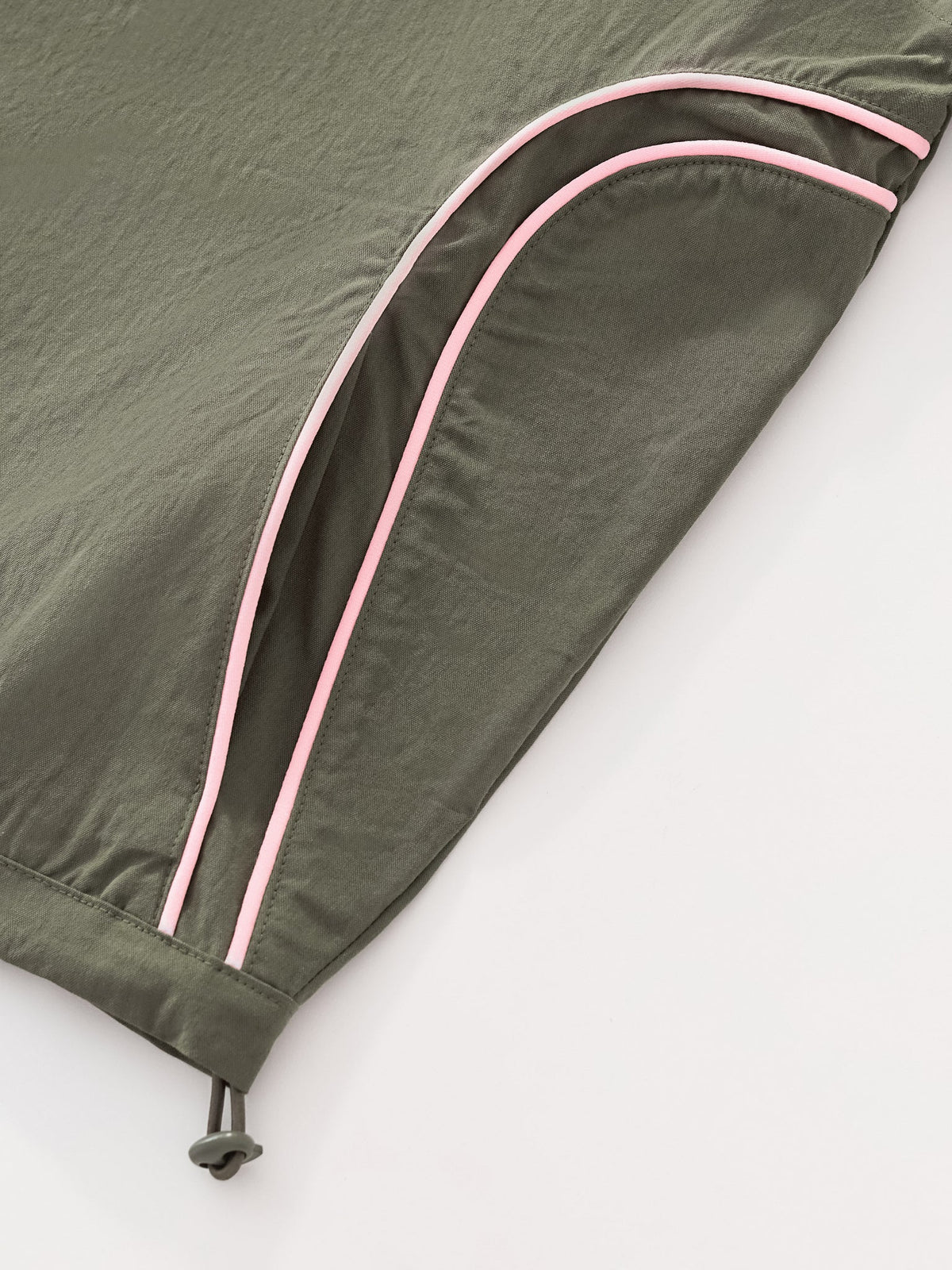 WAVY TRACK JACKET - OLIVE GREEN