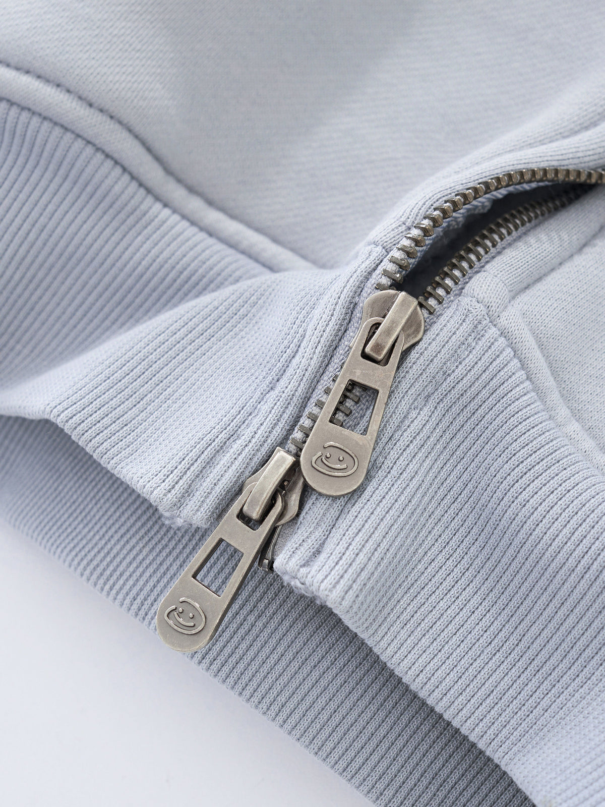 SIGNATURE BASIC ZIP UP - ICE SLATE