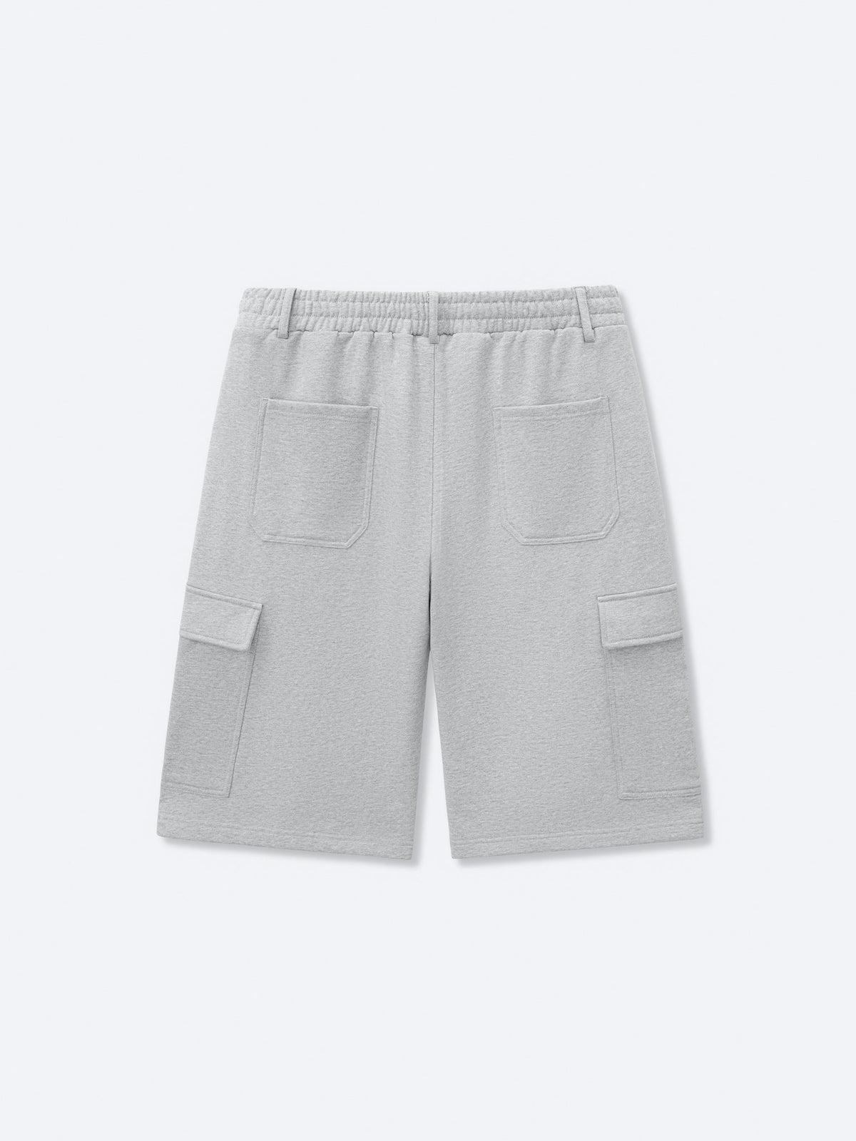 CARGO SWEAT SHORTS - DARK HEATHER GREY
