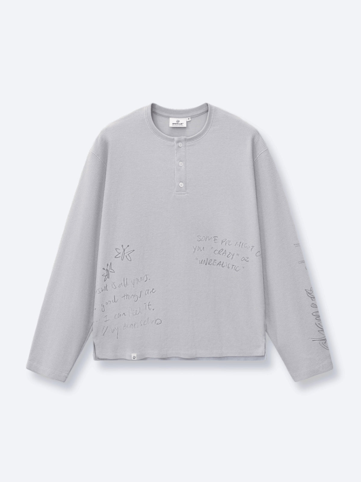 PURSUIT WAFFLE HENLEY - GREY