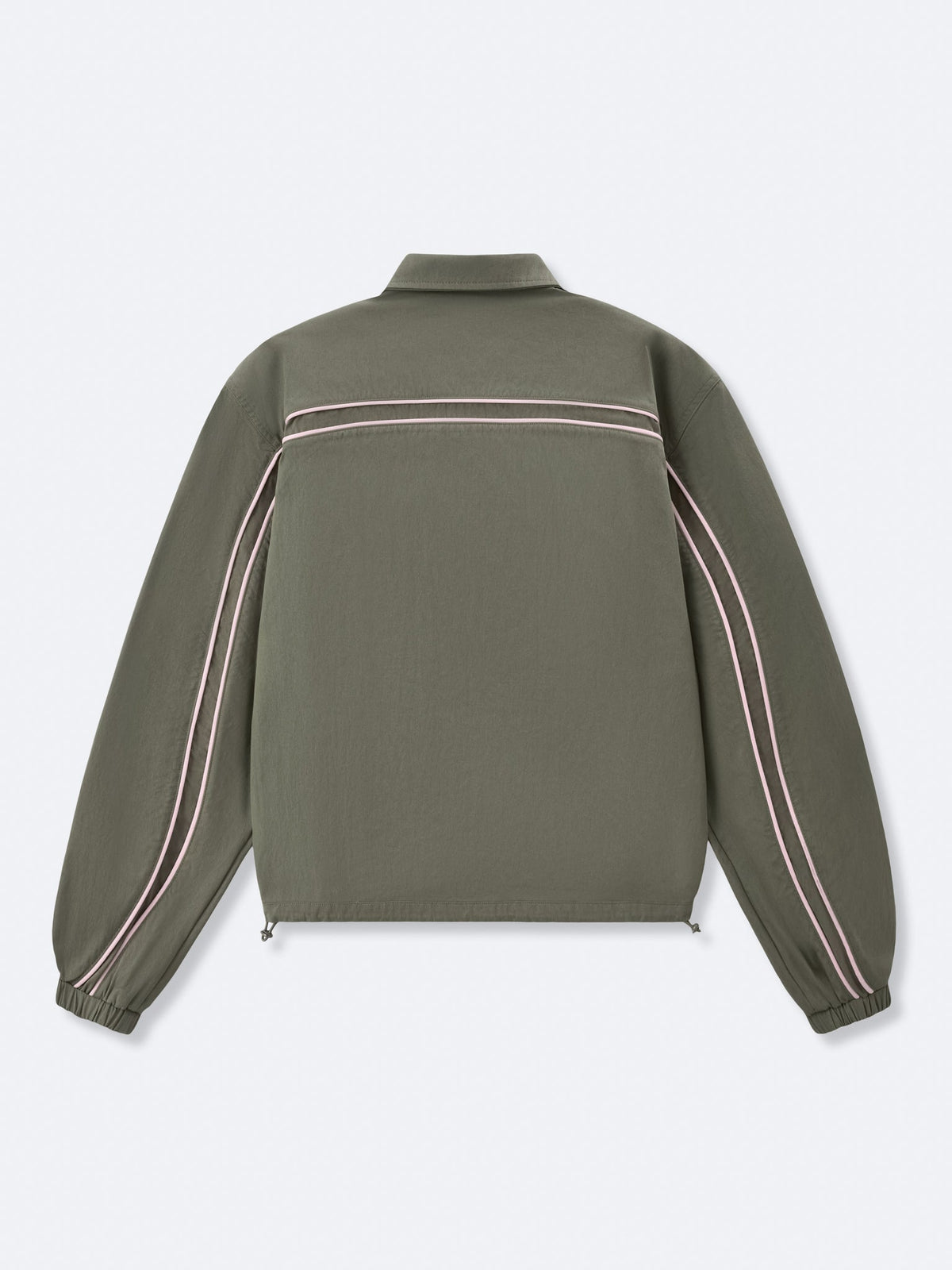 WAVY TRACK JACKET - OLIVE GREEN