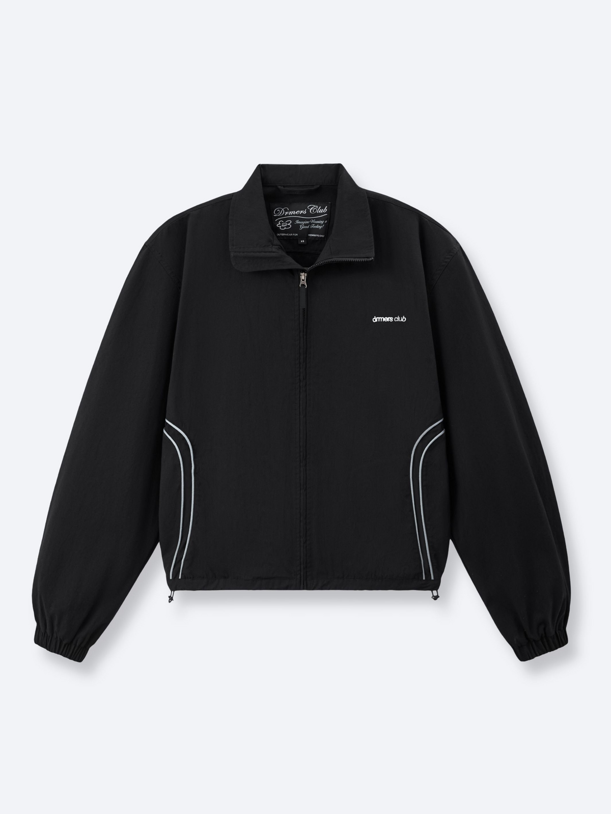 WAVY TRACK JACKET - BLACK