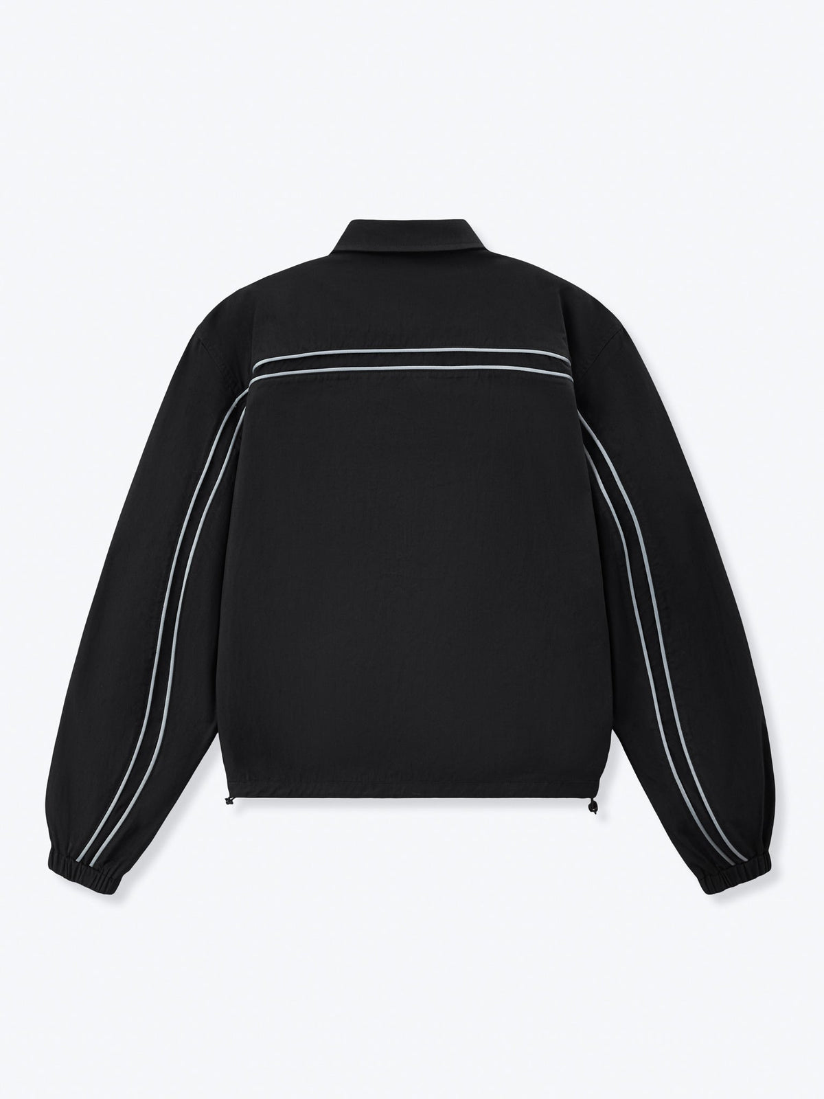 WAVY TRACK JACKET - BLACK