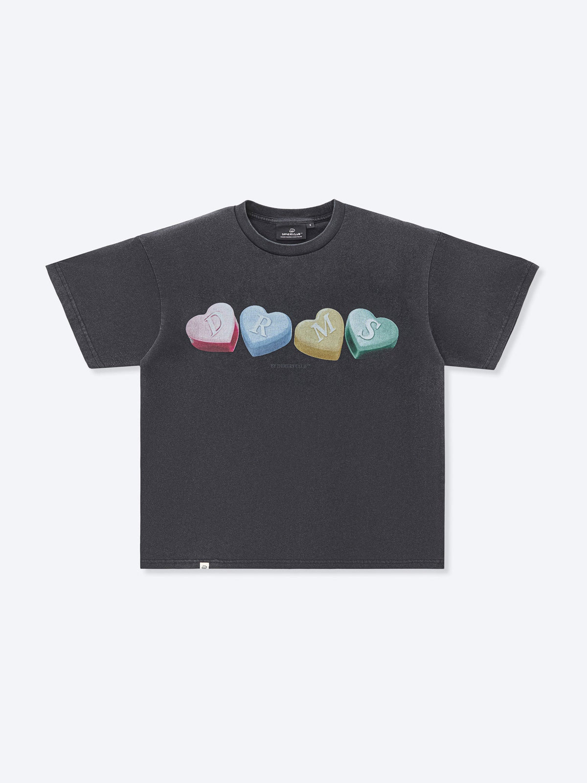 CANDY HEARTS TEE - BLACK