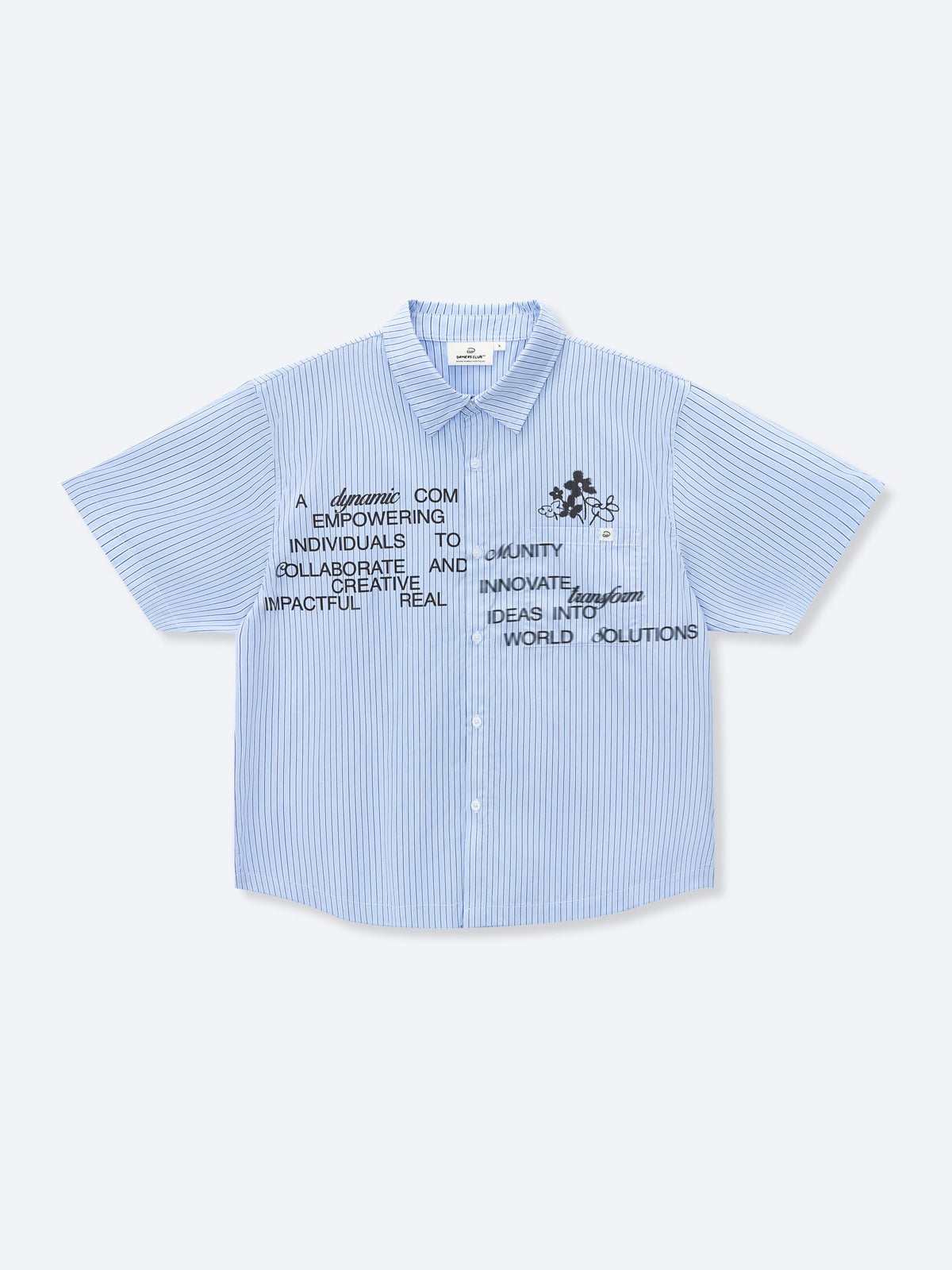 THE BOUQUET BUTTON UP - BLUE