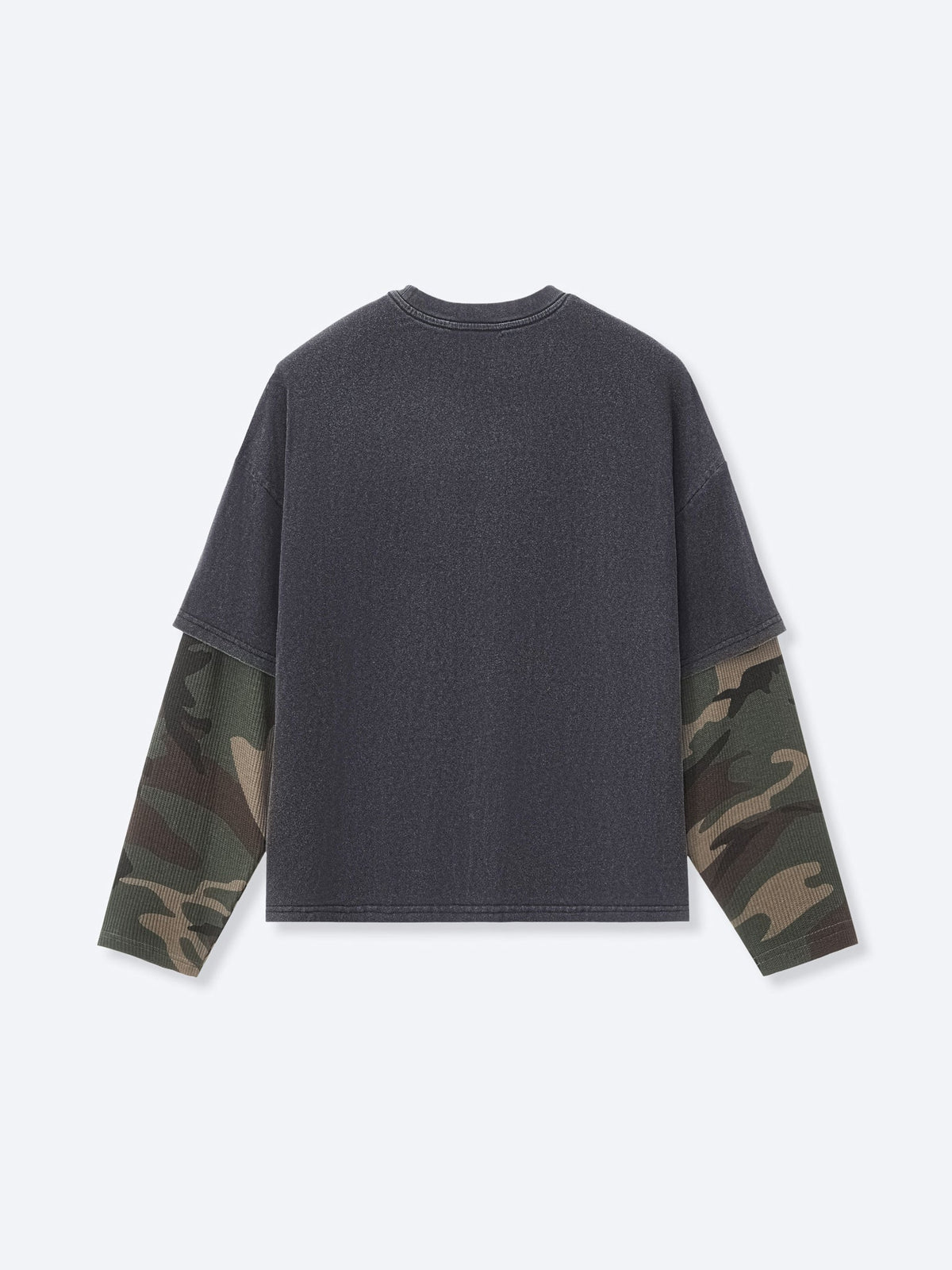 CAMO LAYERED TEE - VINTAGE BLACK