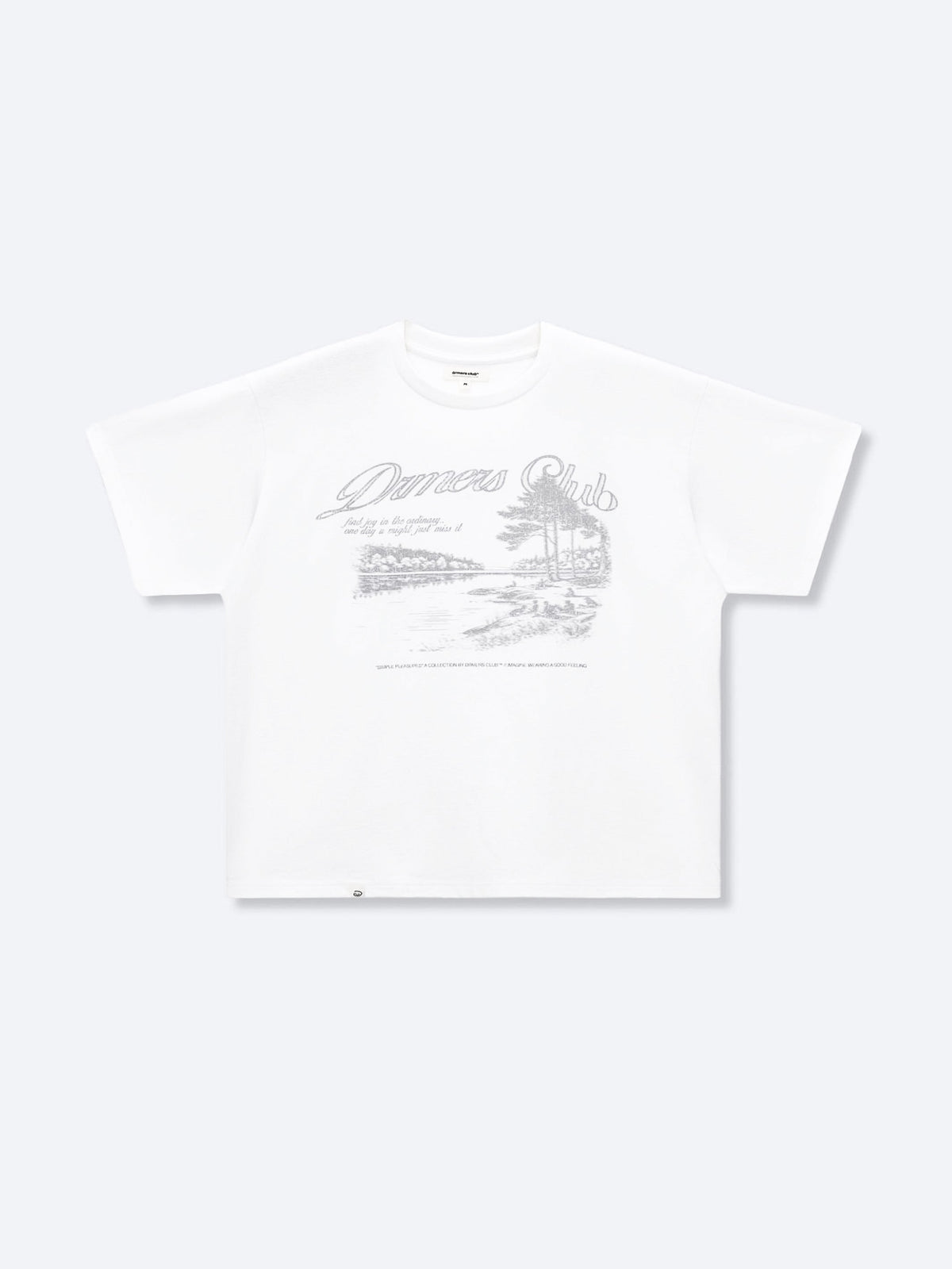 SIMPLE PLEASURES TEE - WHITE