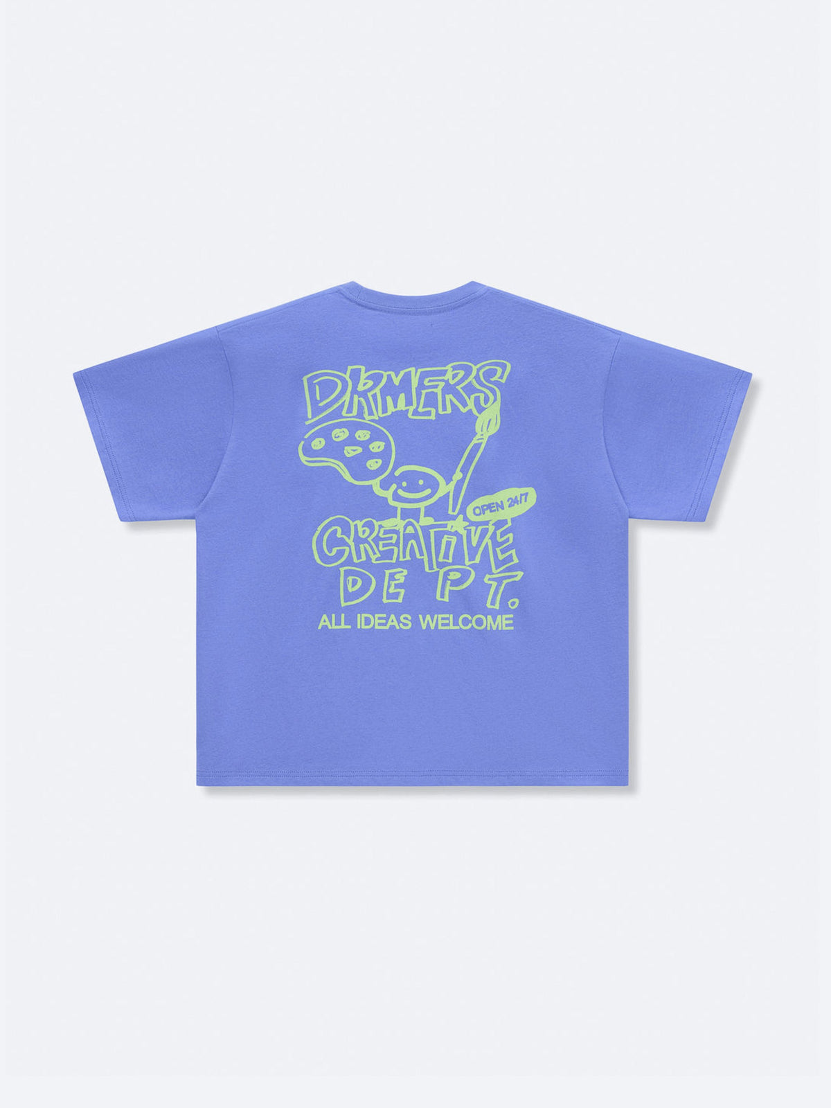 CREATIVE DEPT DOODLE TEE - PERIWINKLE