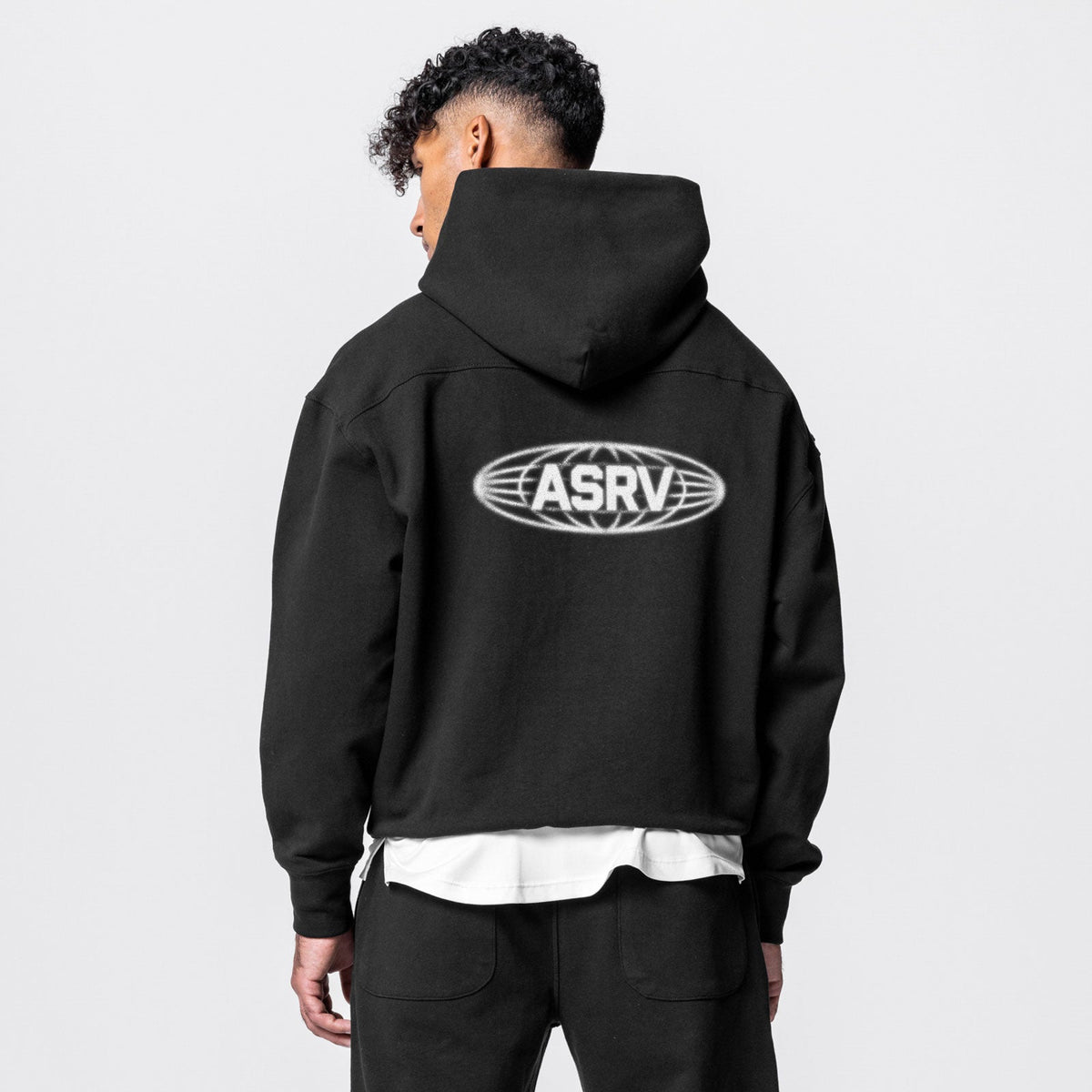 0648. Tech-Terry™ Hoodie - Black "Global"