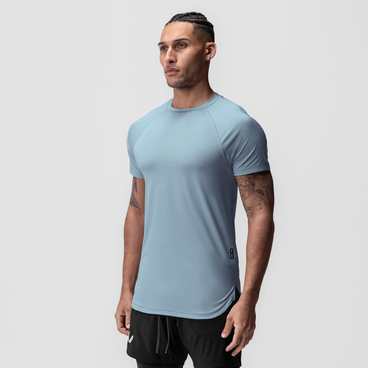 0660. AeroSilver® Established Tee - Light Sky