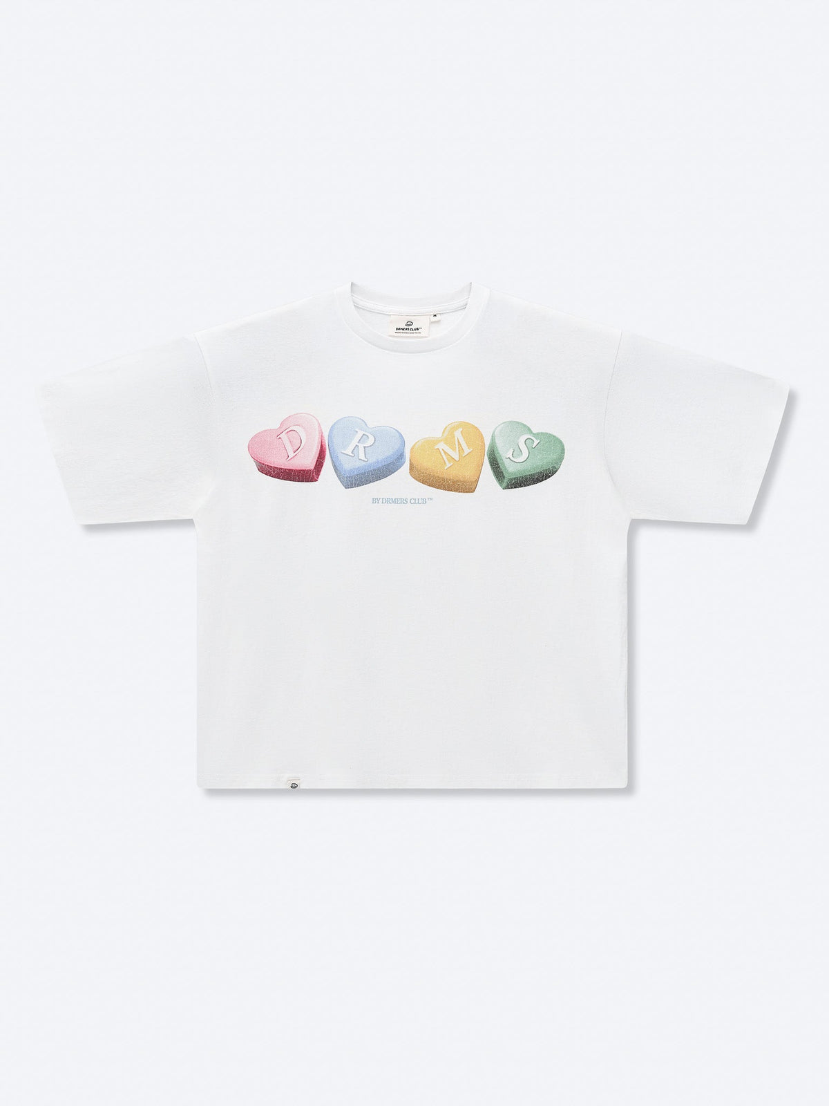 CANDY HEARTS TEE - WHITE