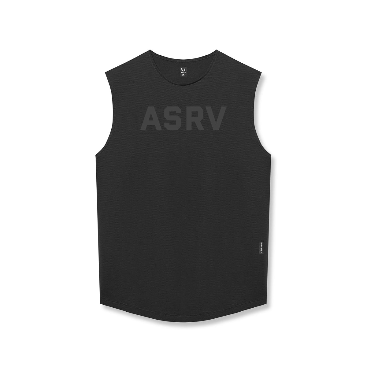 0757. AeroSilver® Cutoff Tank - Black "ASRV"