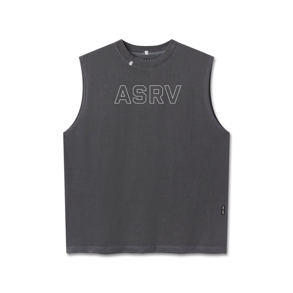 0807. Tech Essential™ Relaxed Cutoff - Faded Grey "Outline"