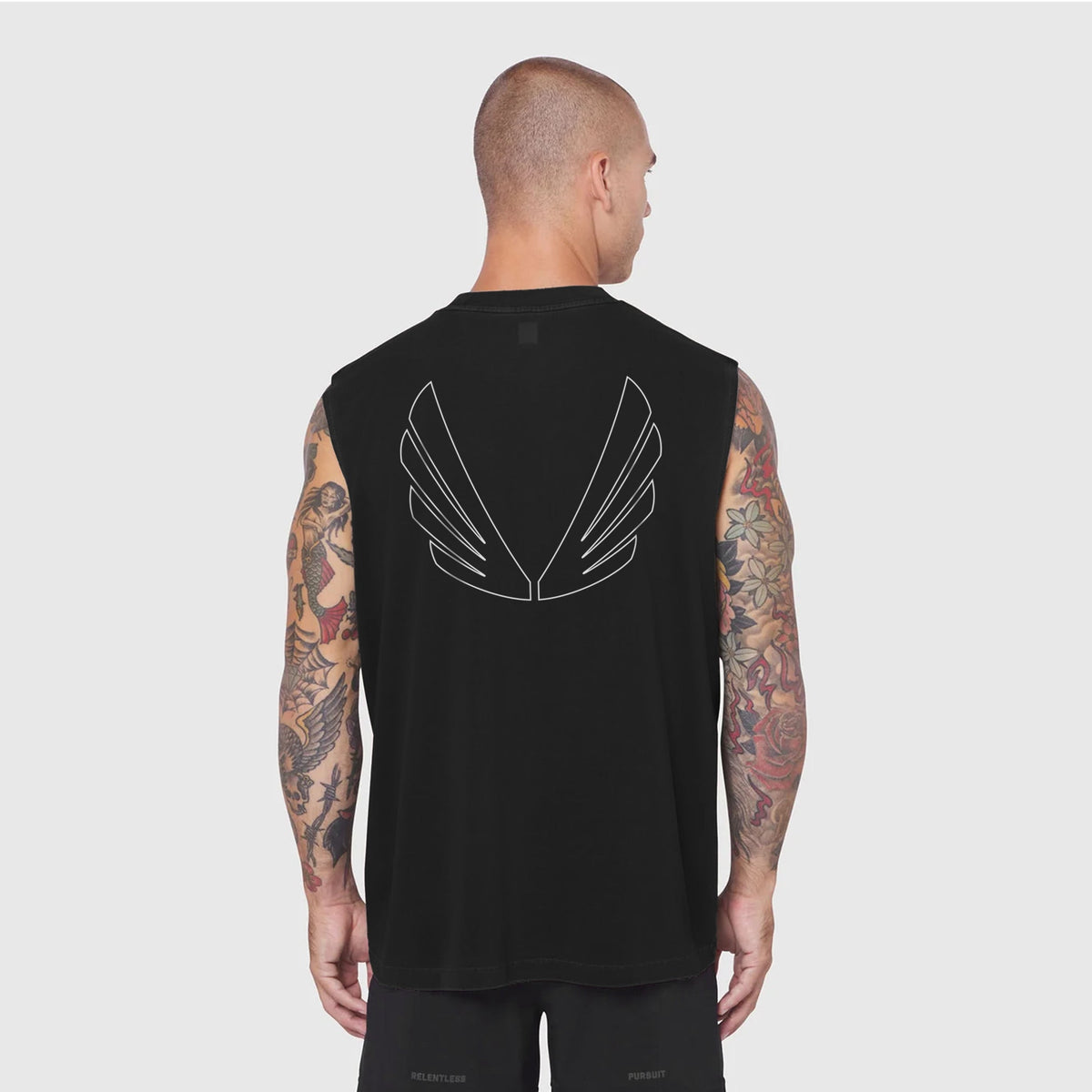 0807. Tech Essential™ Relaxed Cutoff - Black "OTWR"