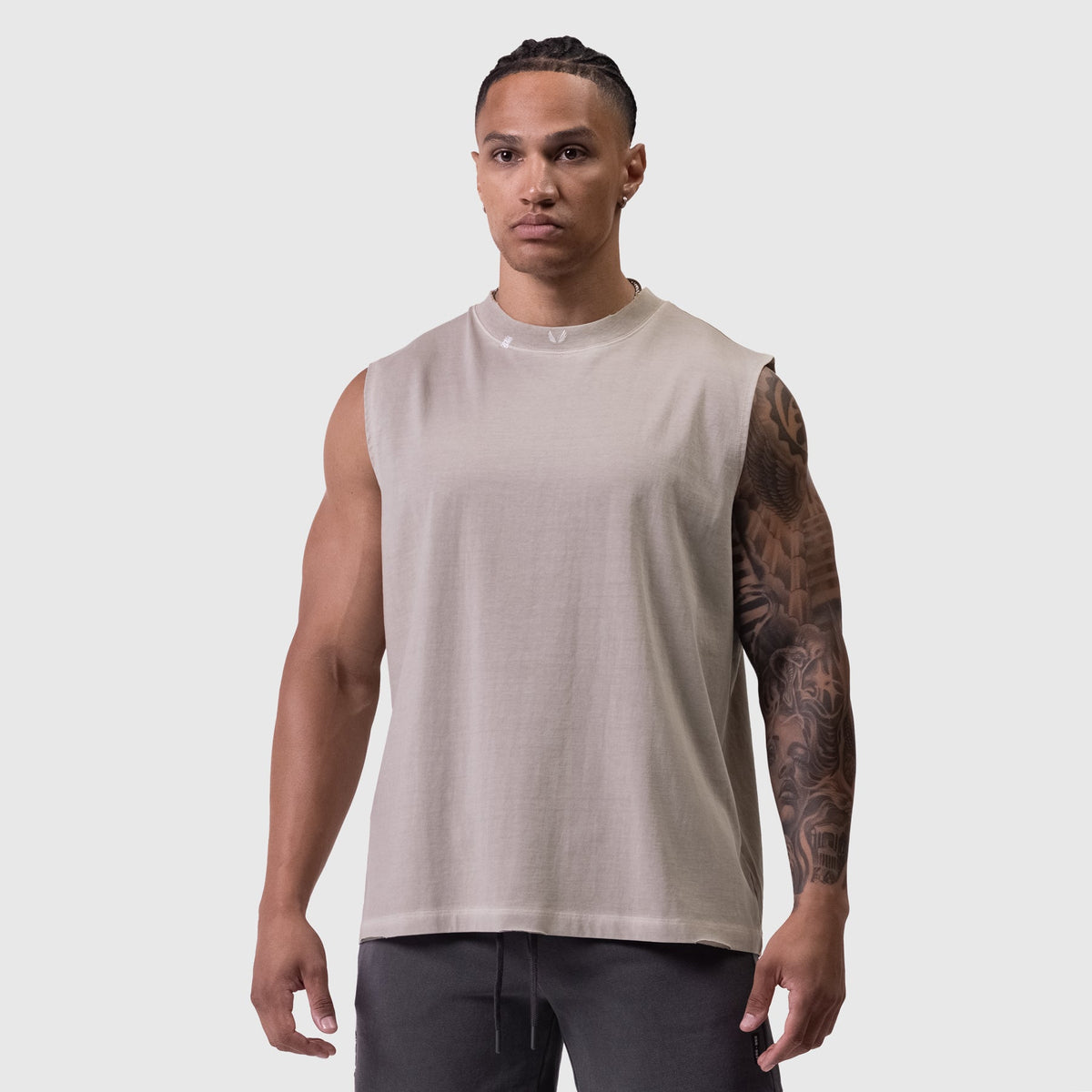 0807. Tech Essential™ Relaxed Cutoff - Faded Chai