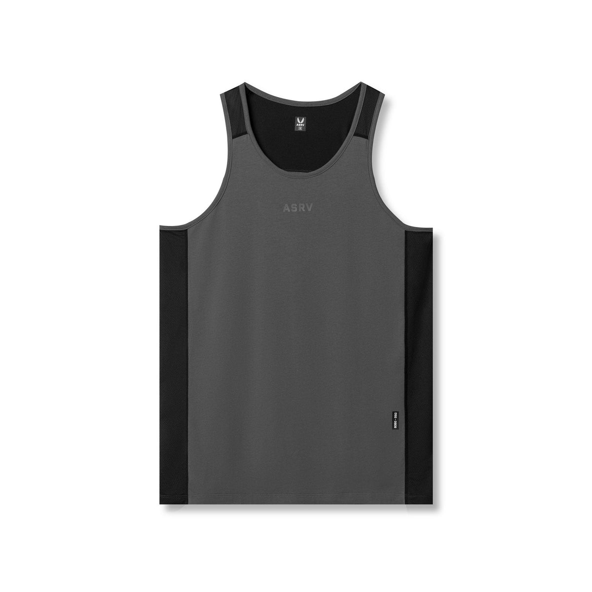 0809. Supima® Mesh Panel Training Singlet - Space Grey